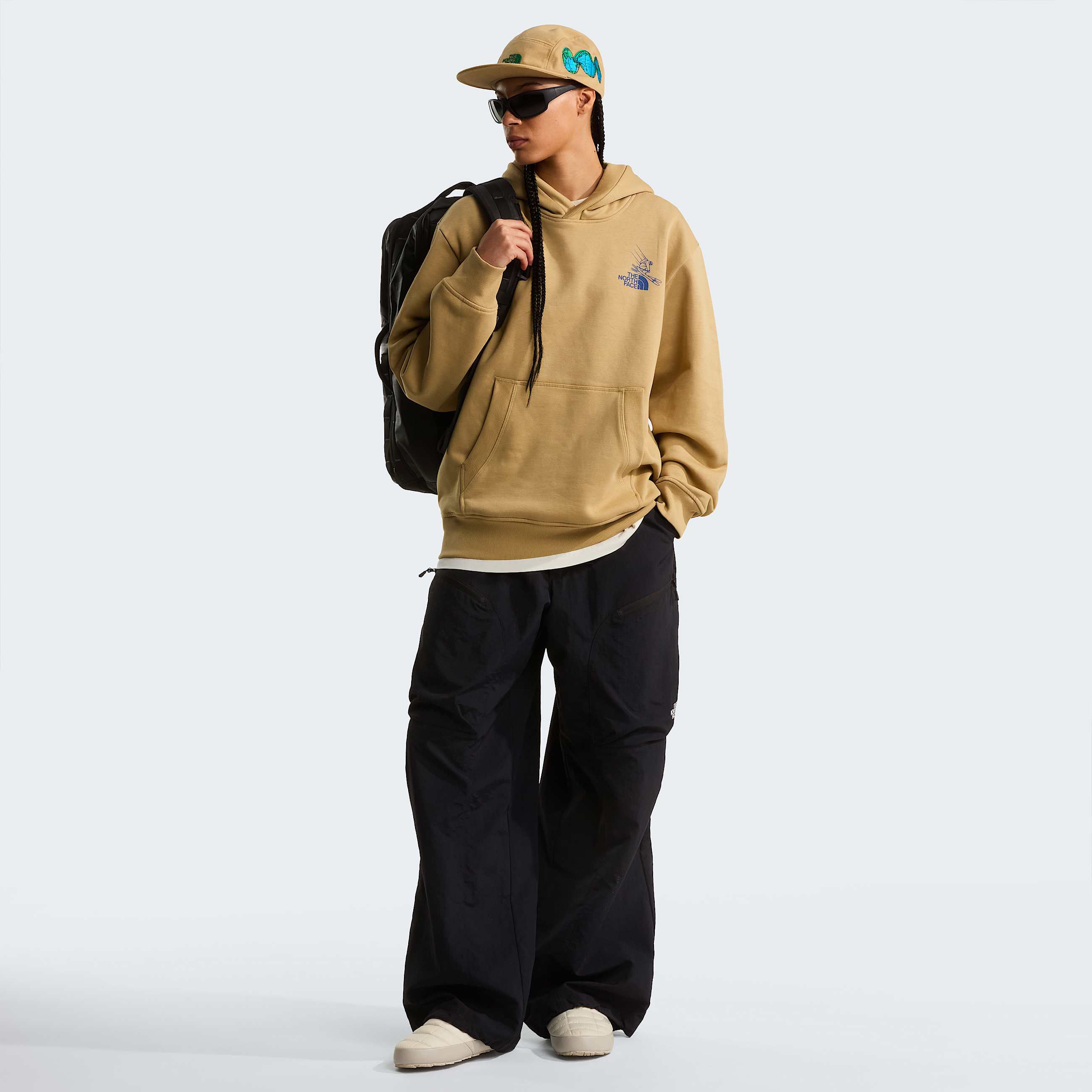 Mountain Celebration Avslappnad Grafisk Hoodie Unisex TNF ALT12