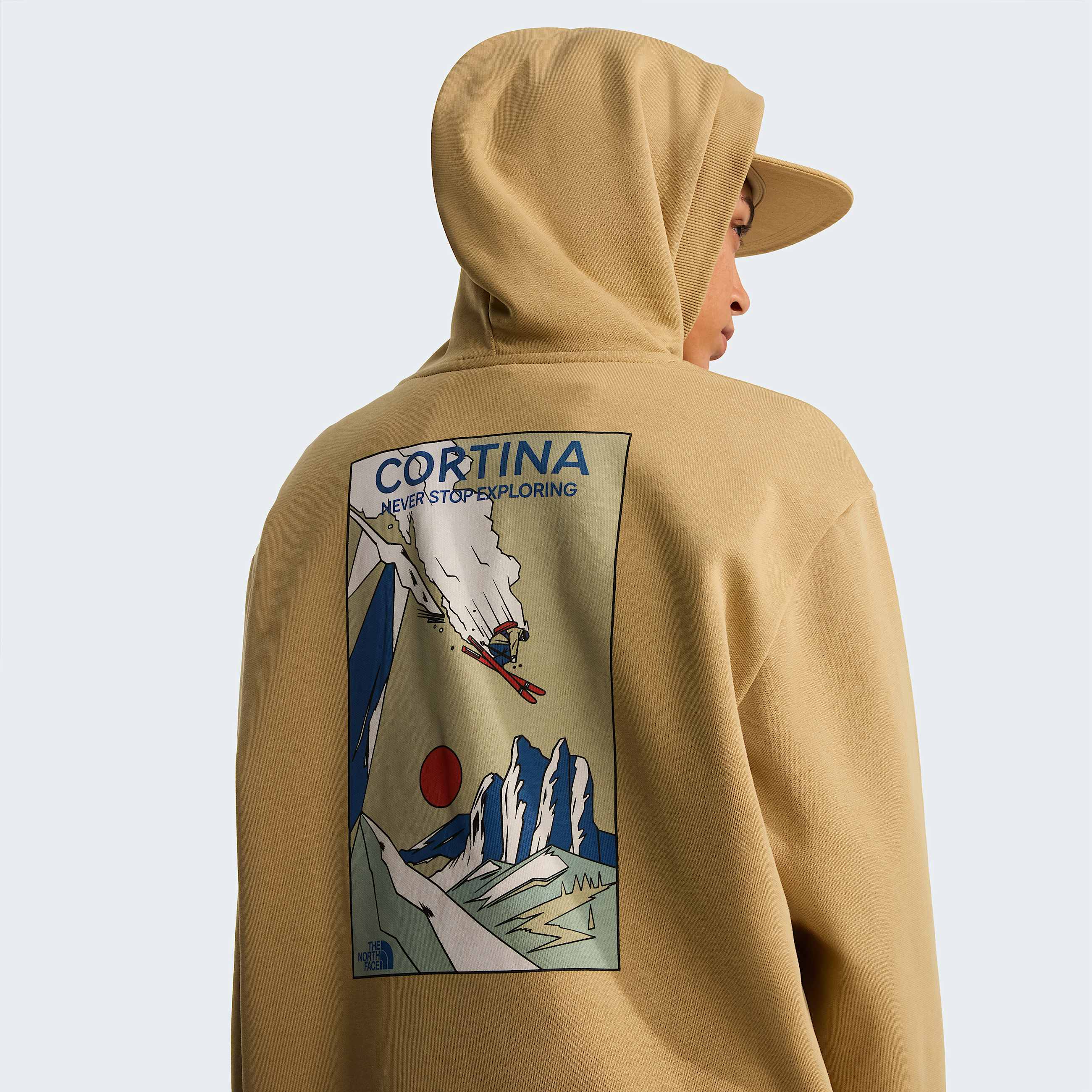 Felpa con cappuccio Mountain Celebration Relaxed con grafica unisex TNF ALT15