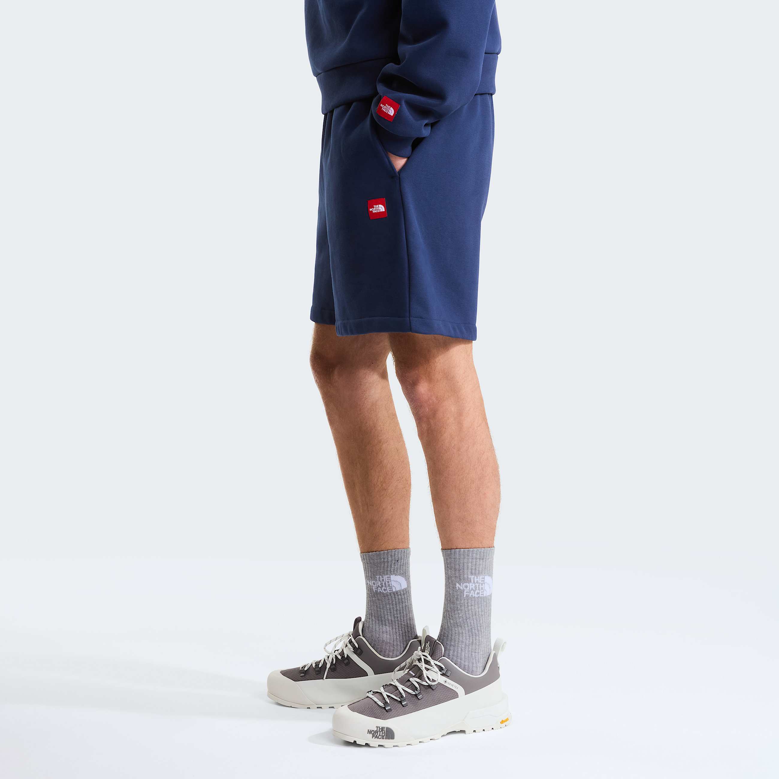 Unisex TNF Red Box Fleece Shorts TNF ALT4