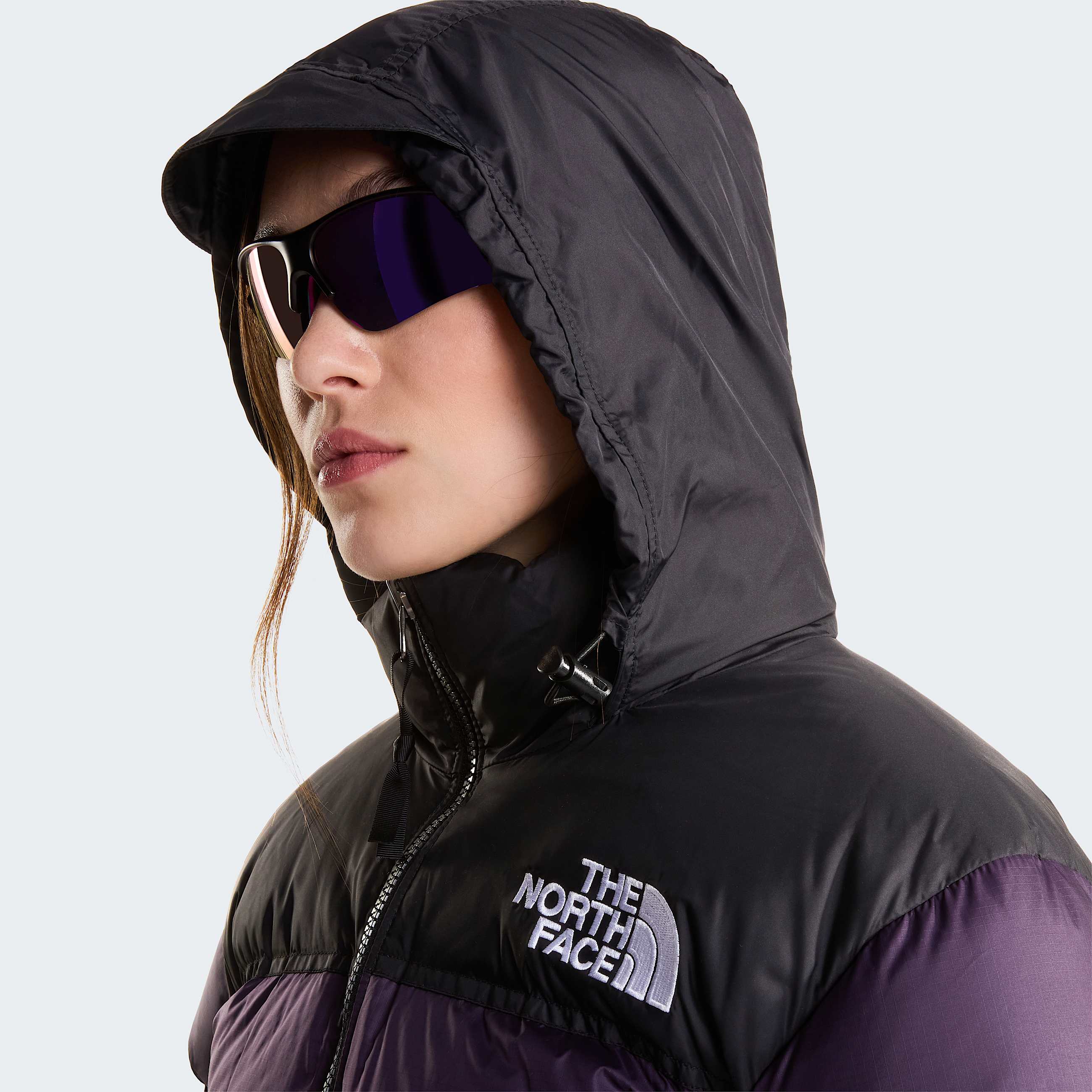 Womens 1996 Retro Nuptse Jacket TNF Endless Dusk TNF Black ALT5