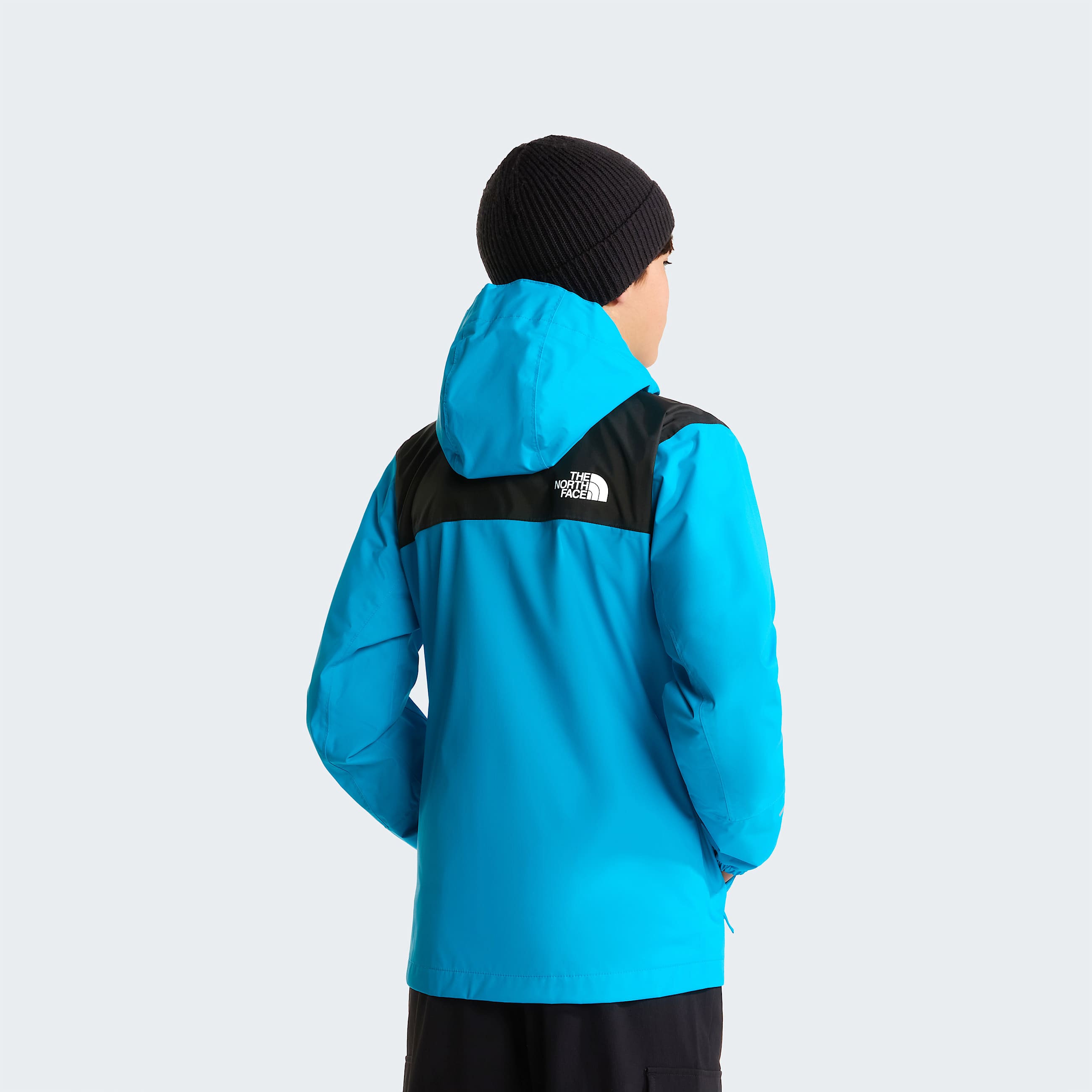 Boys Antora Rain Jacket TNF Meridian Blue ALT3
