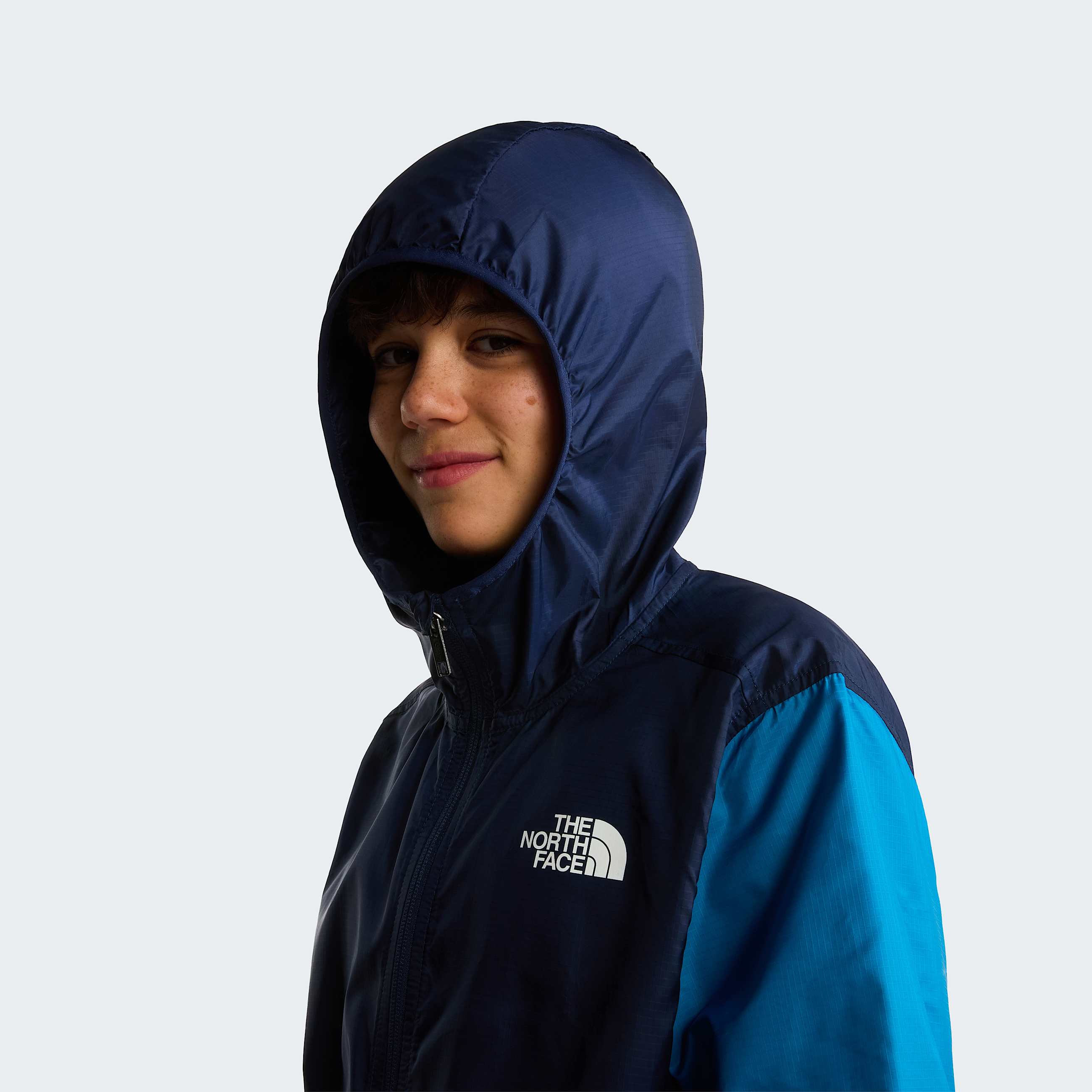Boys Cyclone Wind Jacket TNF Meridian BlueDusk BlueSummit Navy ALT5