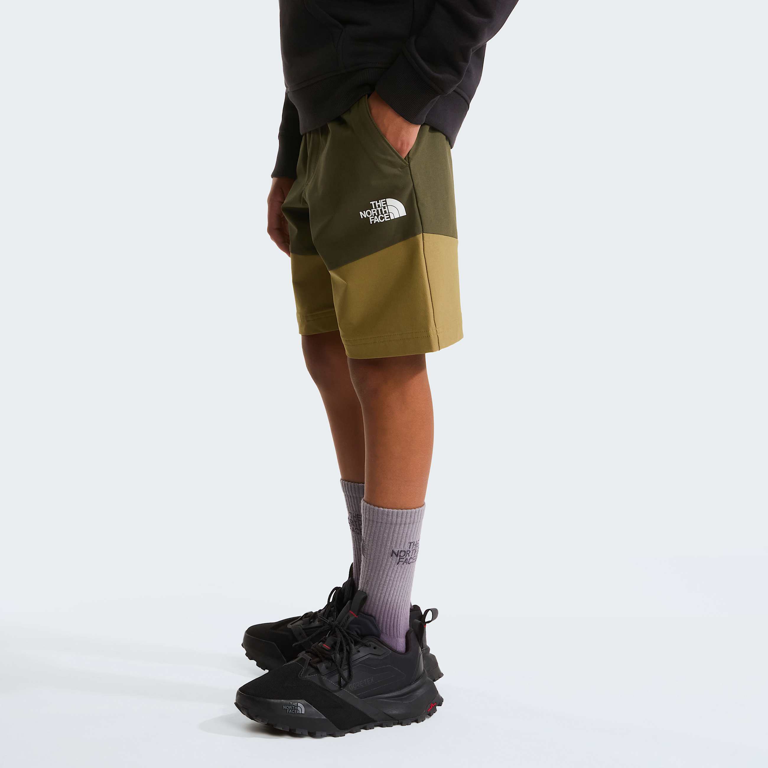 Teens Hike Shorts TNF New Taupe GreenCedar ALT2