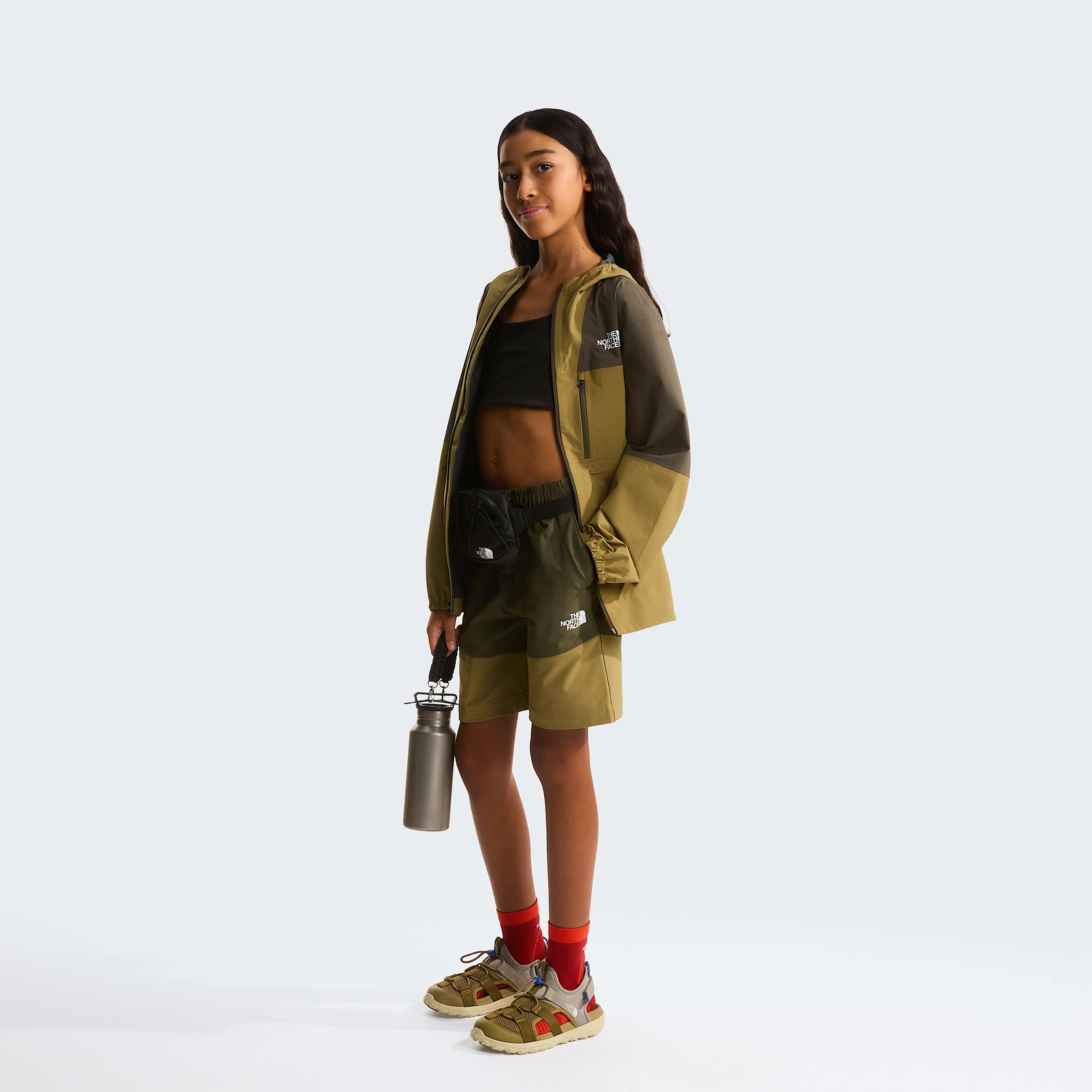 Teens Hike Shorts TNF New Taupe GreenCedar ALT8