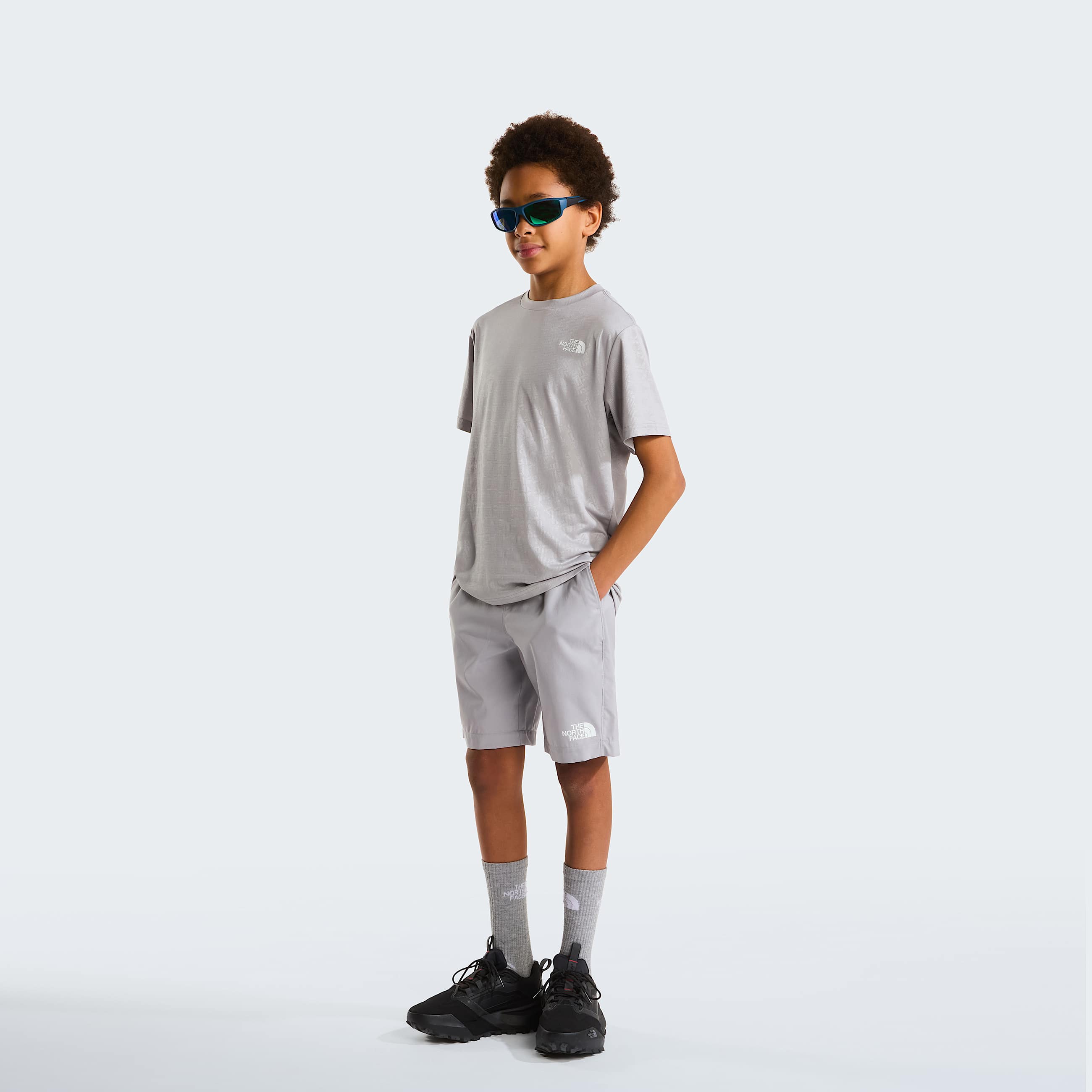 Teens 247 Pentadome Embossed TShirt TNF ALT1