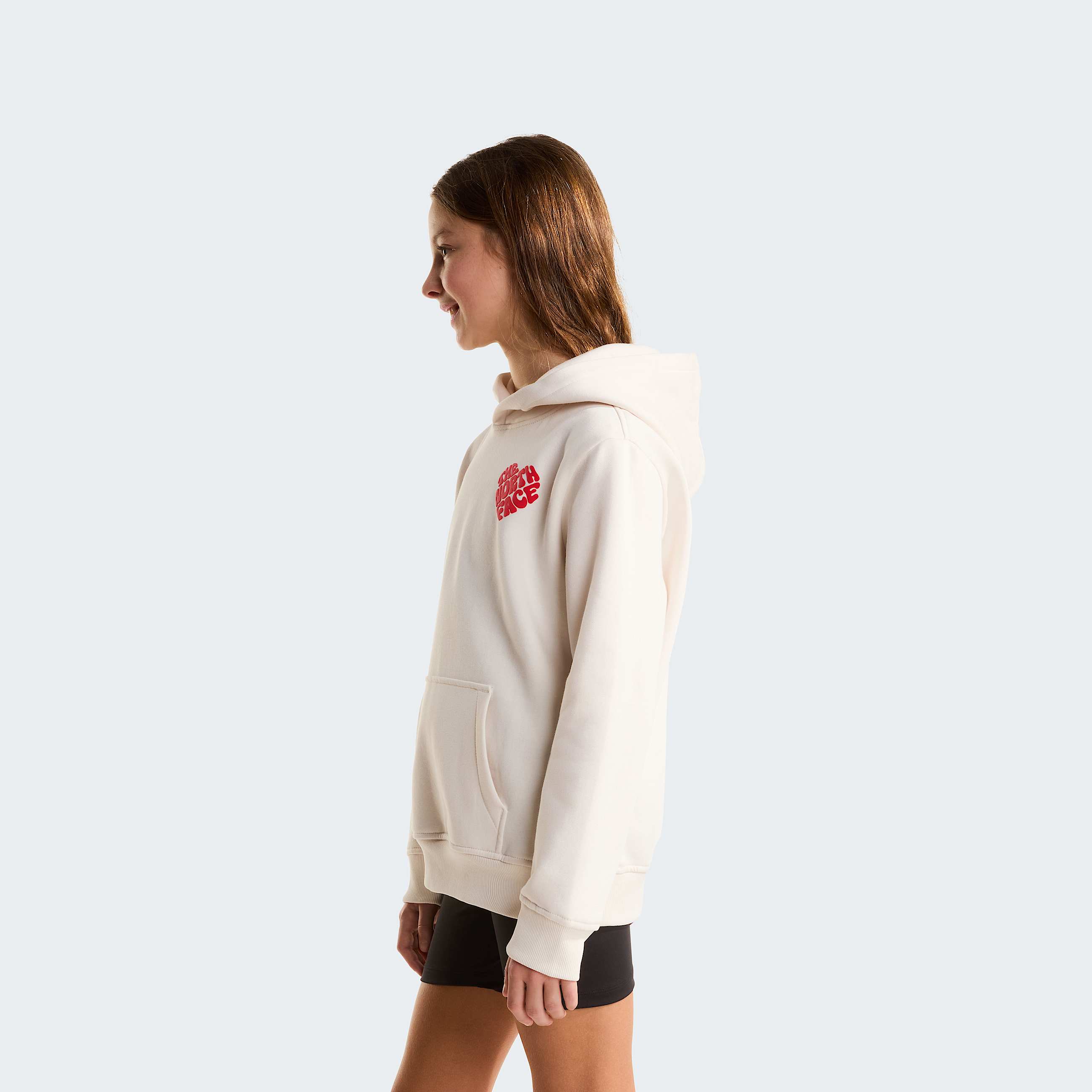 Girls Brand Proud Relaxed Hoodie TNF White Dune ALT2