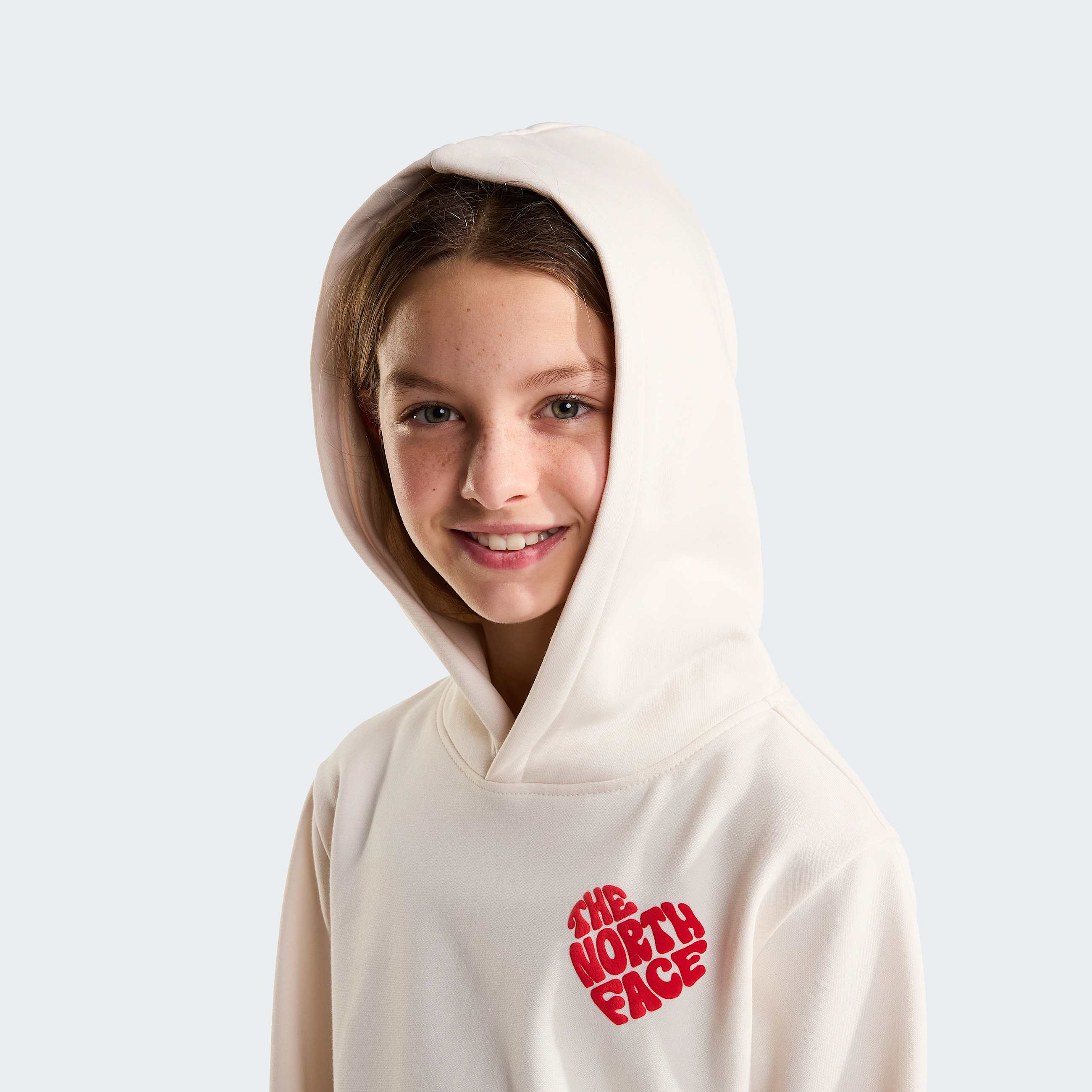 Girls Brand Proud Relaxed Hoodie TNF White Dune ALT4