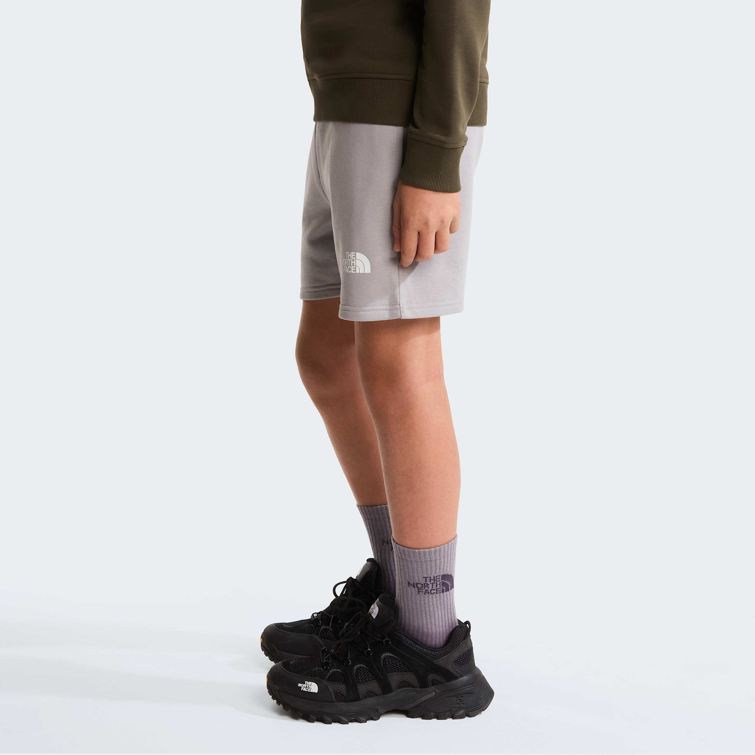 Teens Simple Dome Light Regular Shorts TNF Meld Grey ALT2