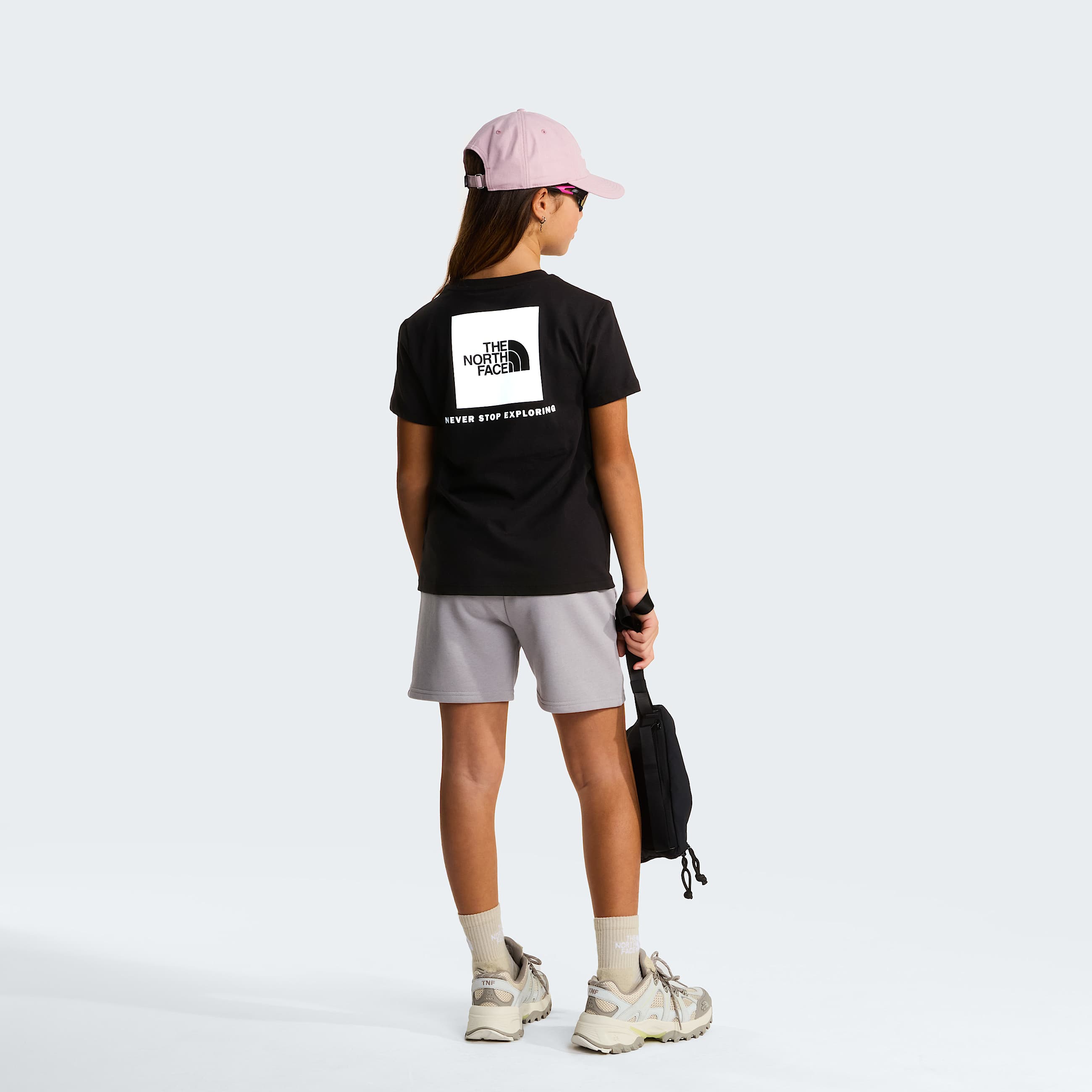 Teens Simple Dome Light Regular Shorts TNF Meld Grey ALT7