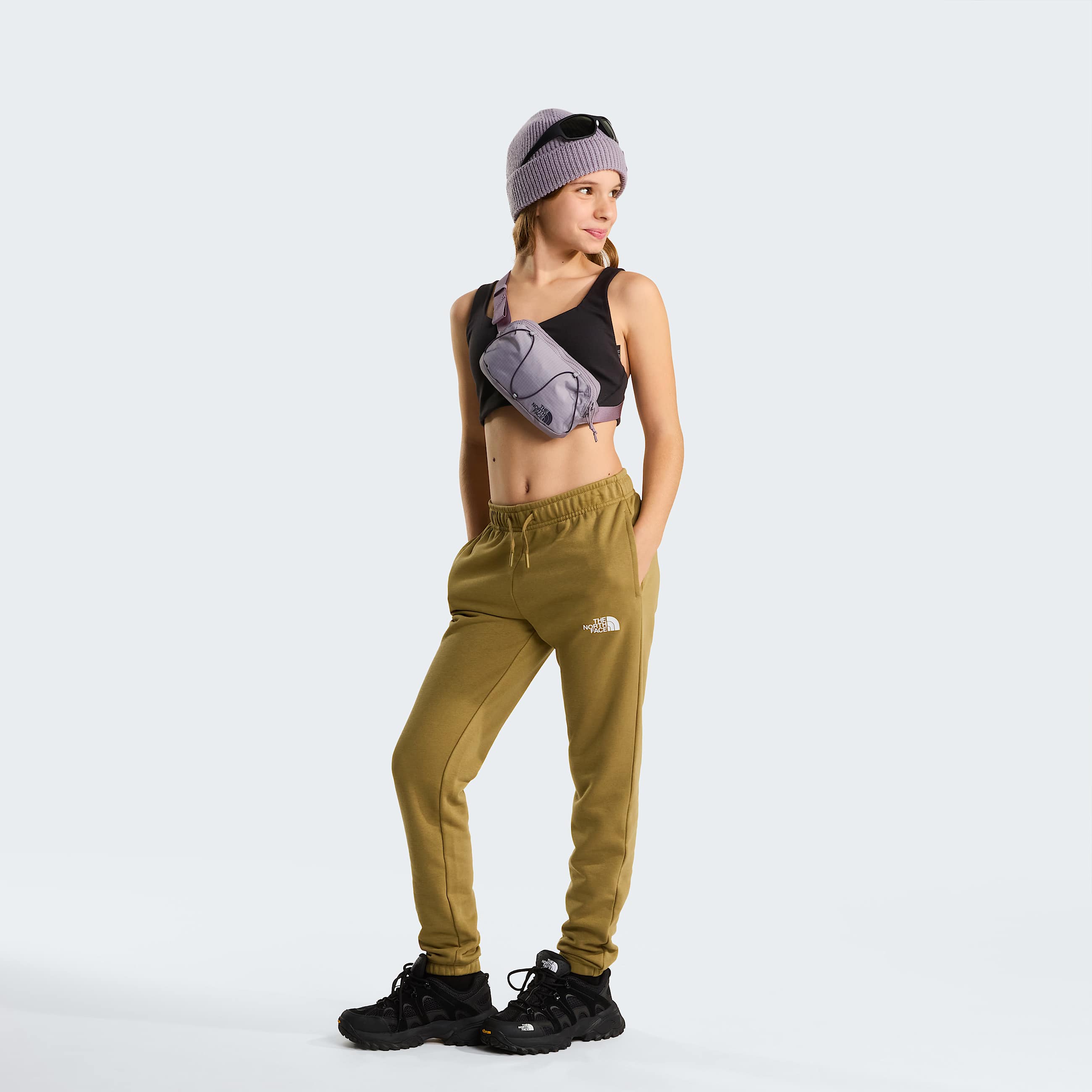 Joggers Simple Dome Light Regular affusolati da ragazzi TNF ALT7