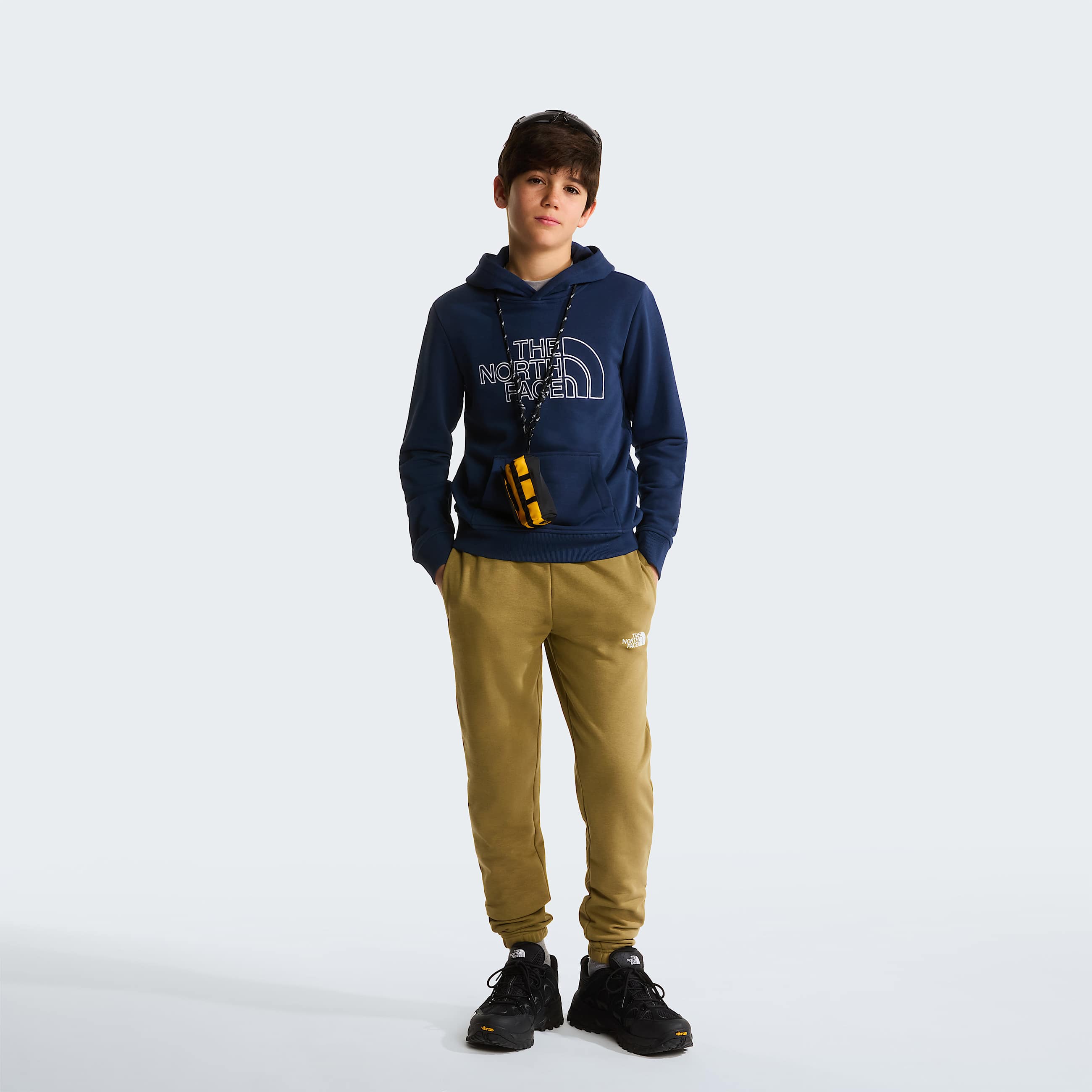 Felpa con cappuccio Drew Peak Light Regular da ragazzi TNF ALT1