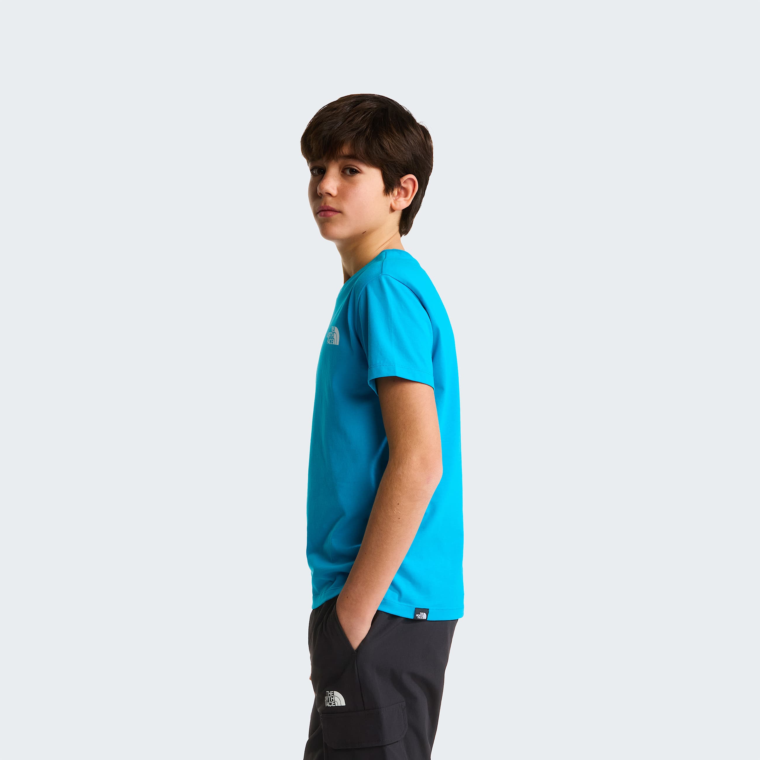 Teens Simple Dome TShirt TNF Meridian Blue ALT2