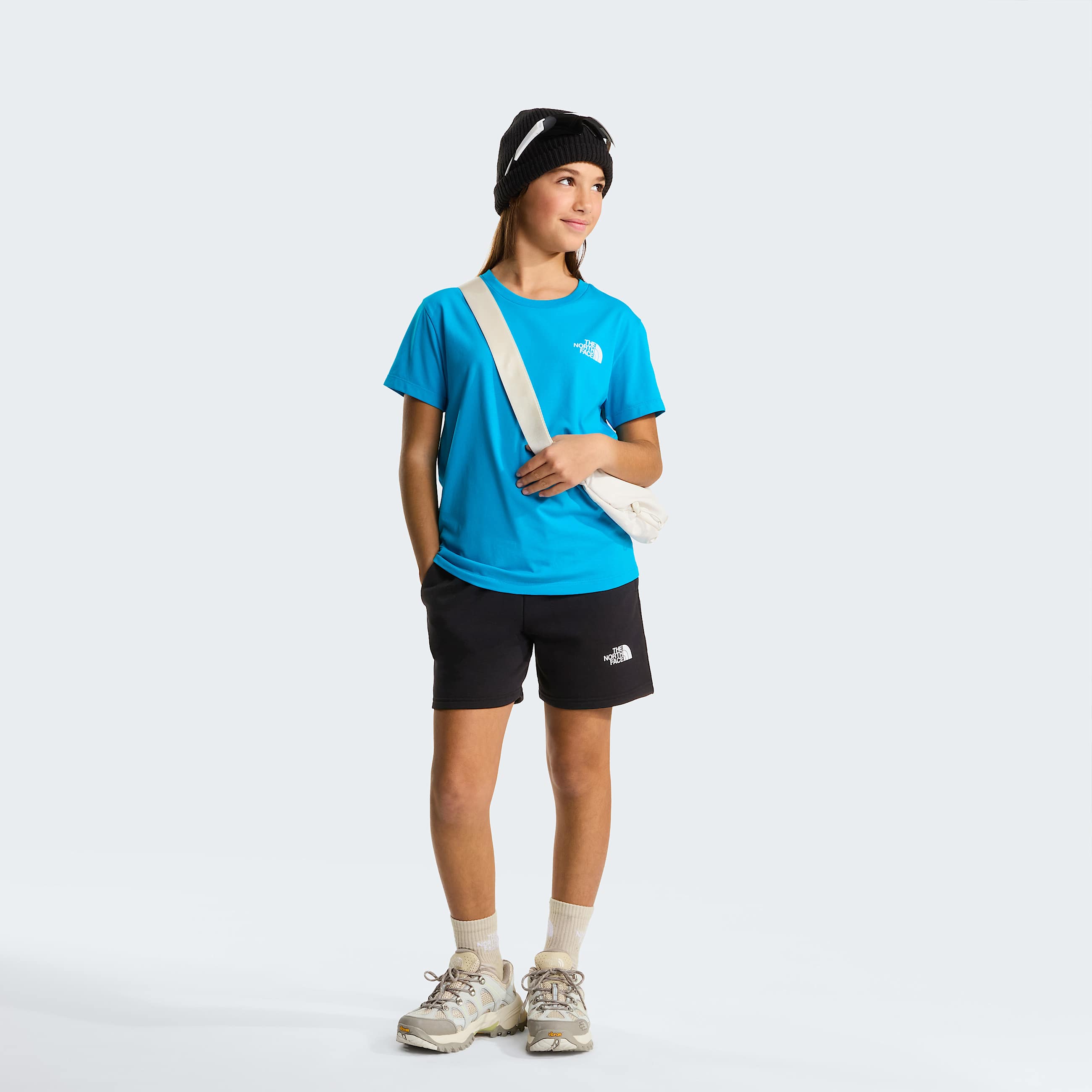 Teens Simple Dome TShirt TNF Meridian Blue ALT6