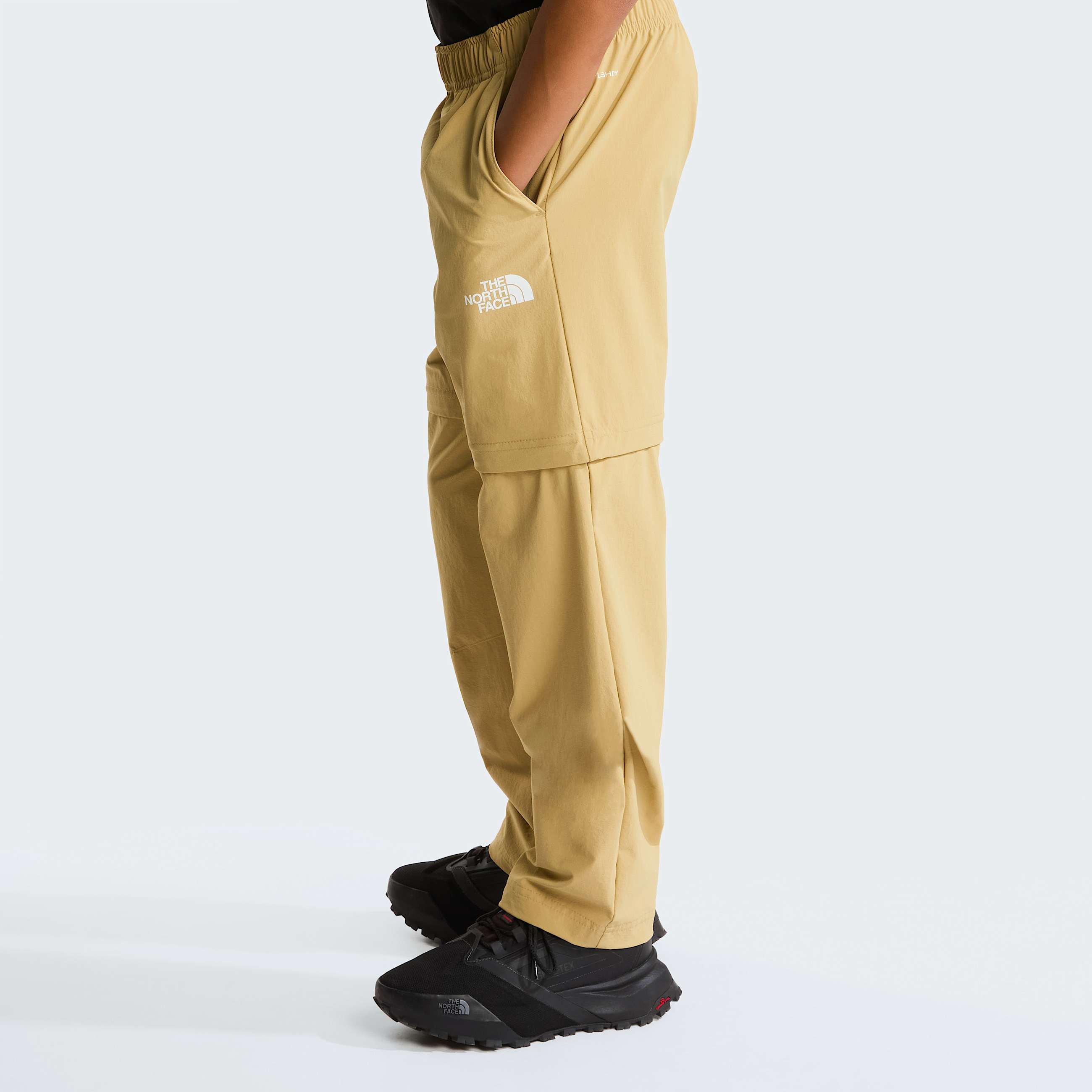 Pantalon de randonne convertible lger pour enfant TNF Khaki Stone ALT2