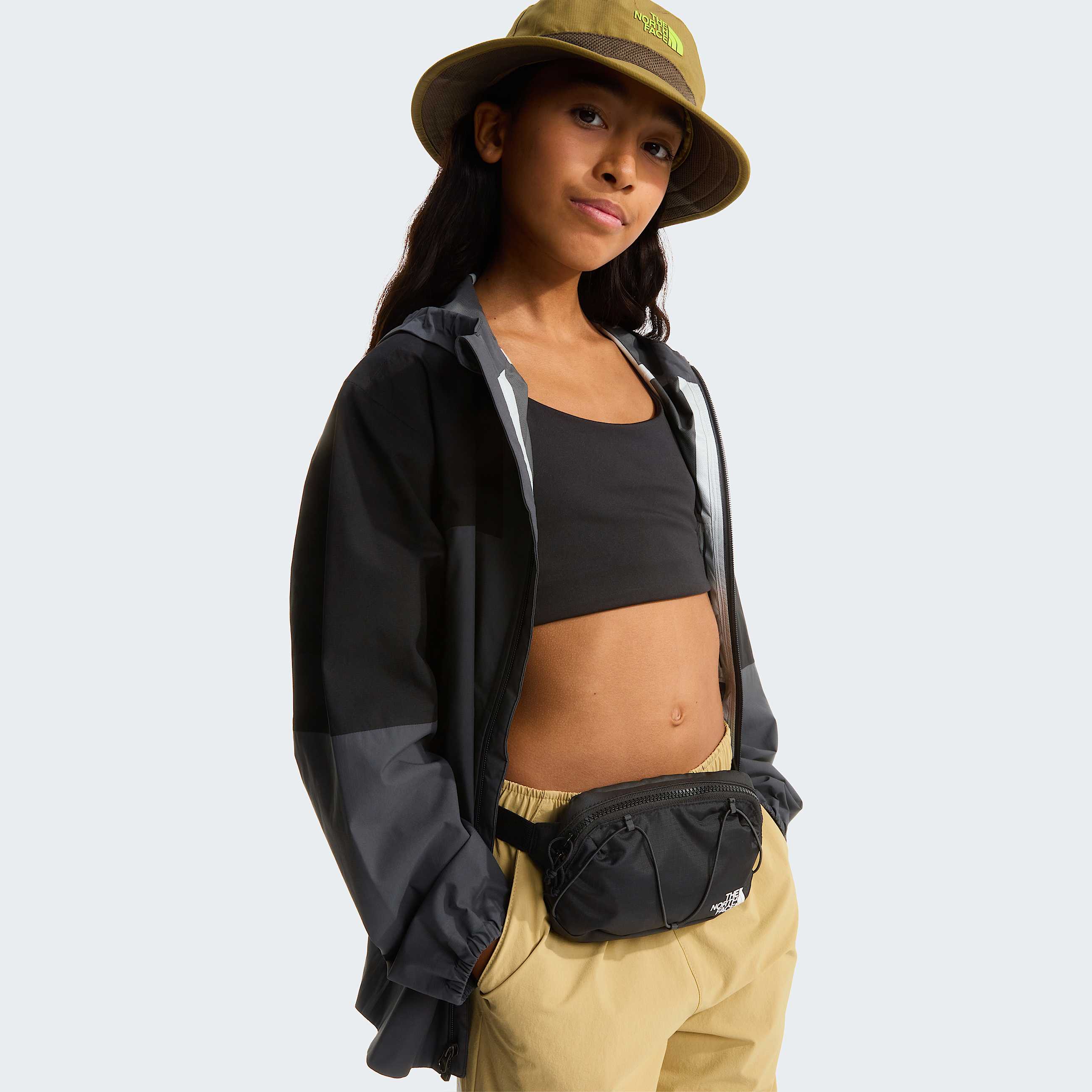 Pantalon de randonne convertible lger pour enfant TNF Khaki Stone ALT12
