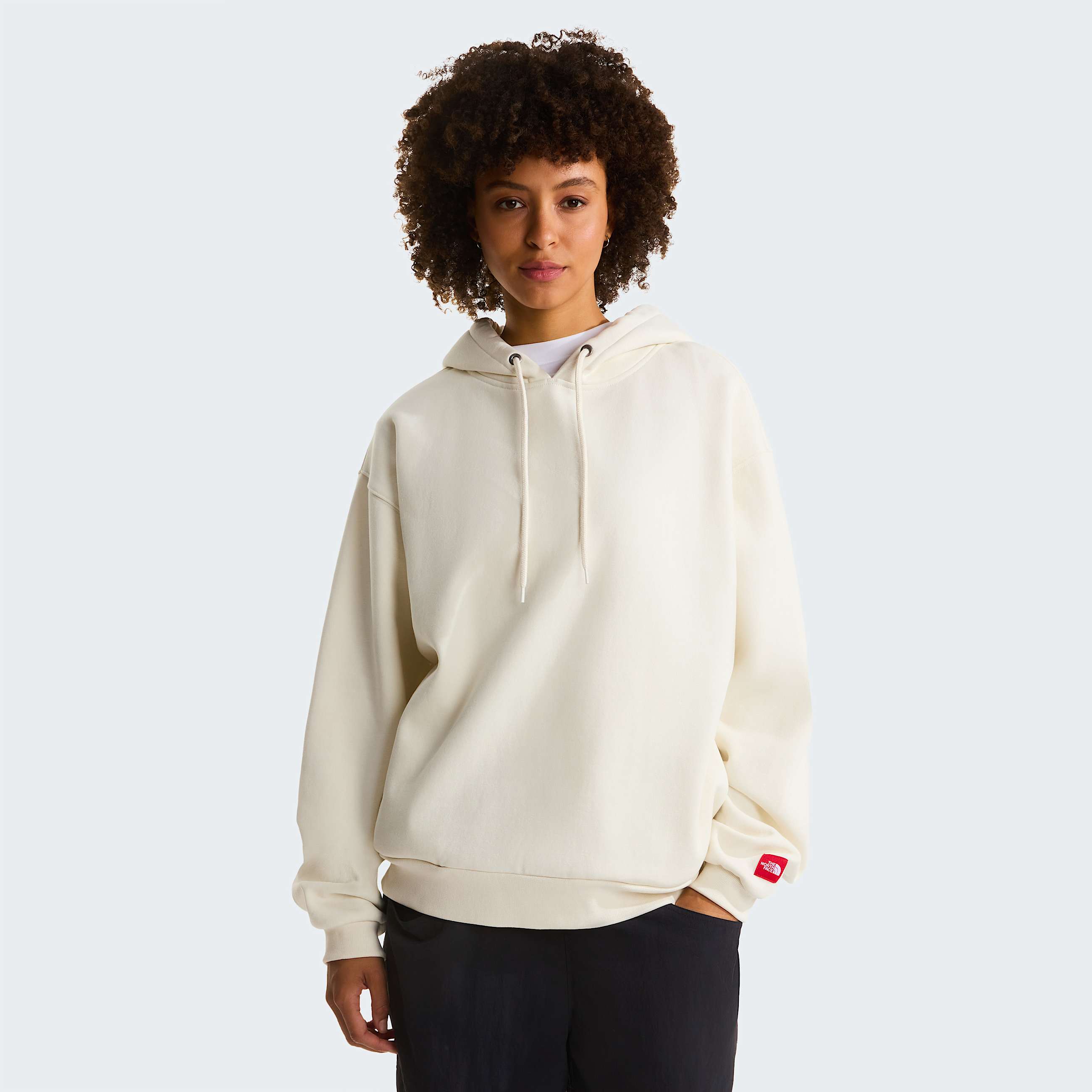 Camisola com capuz Red Box unissexo TNF White Dune ALT9