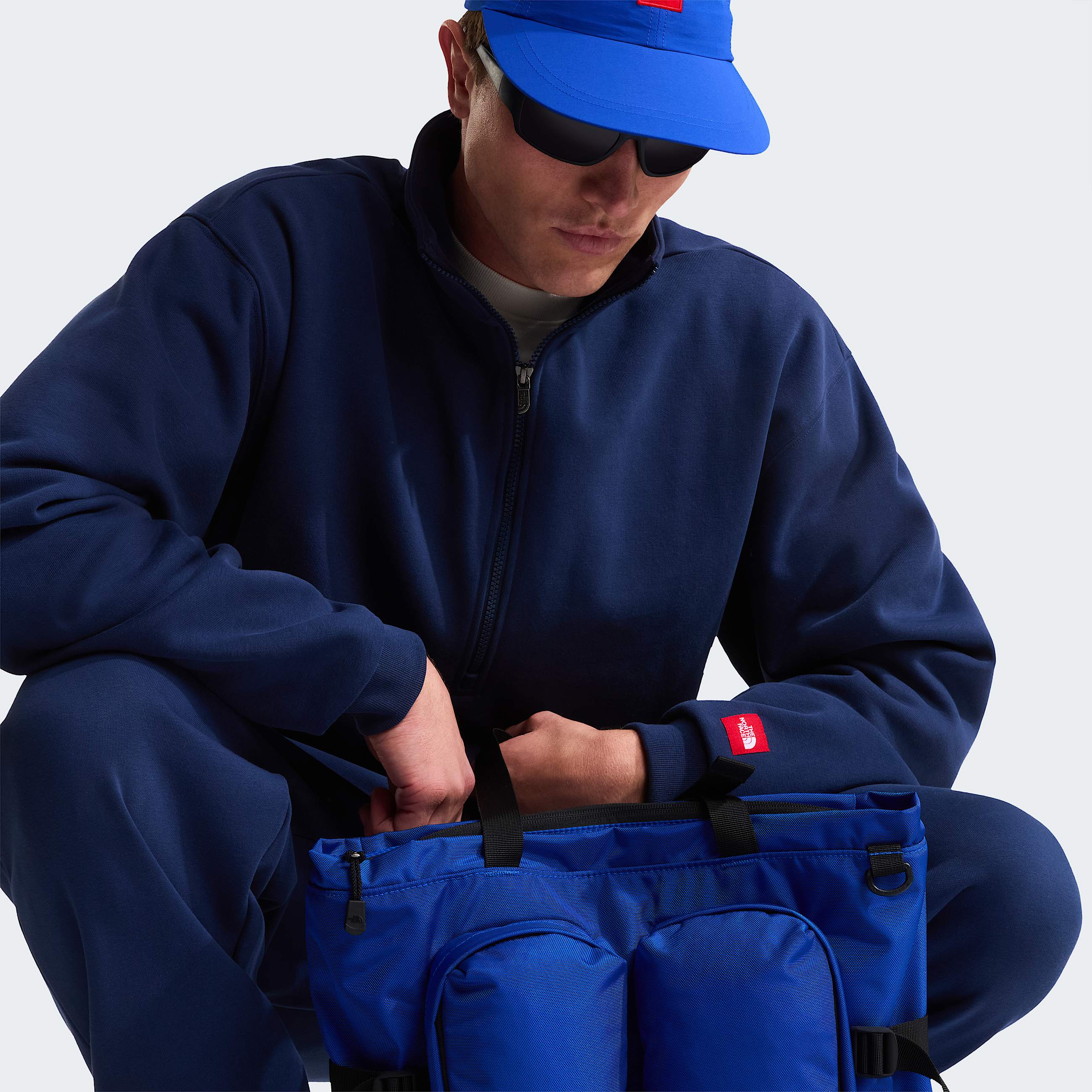 Uniseks TNF Red Boxfleece met halve rits TNF ALT8