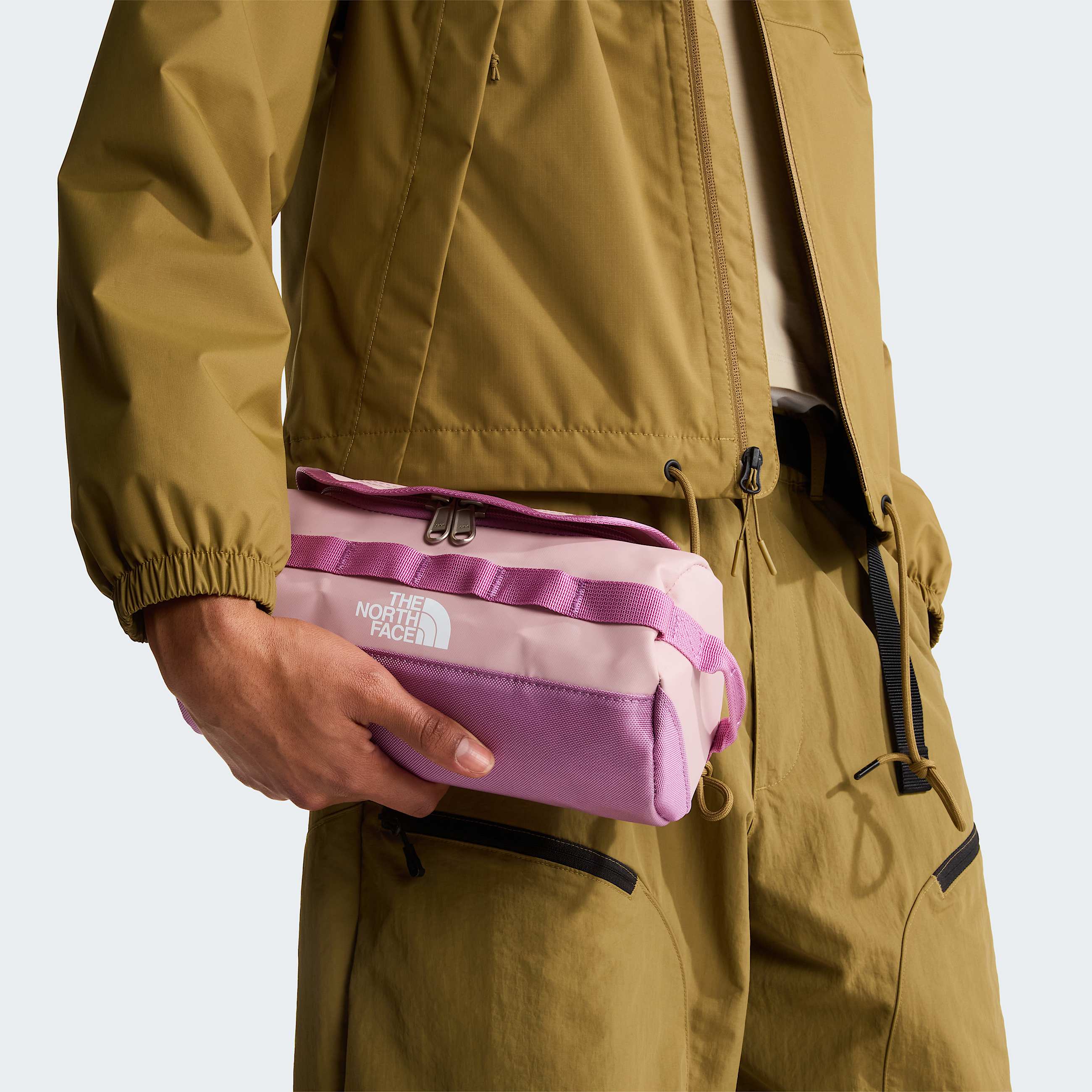 Base Camp Travel Washbag  Small TNF Metal PinkHushed Lavender ALT1