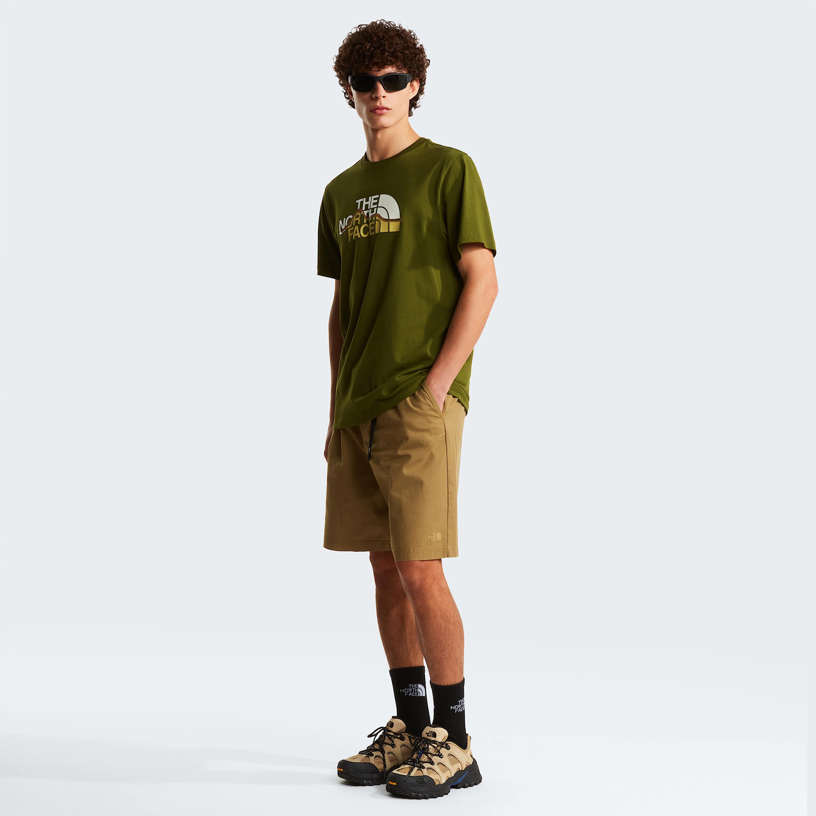 Tshirt Mountain Line Regular con grafica da uomo TNF ALT1