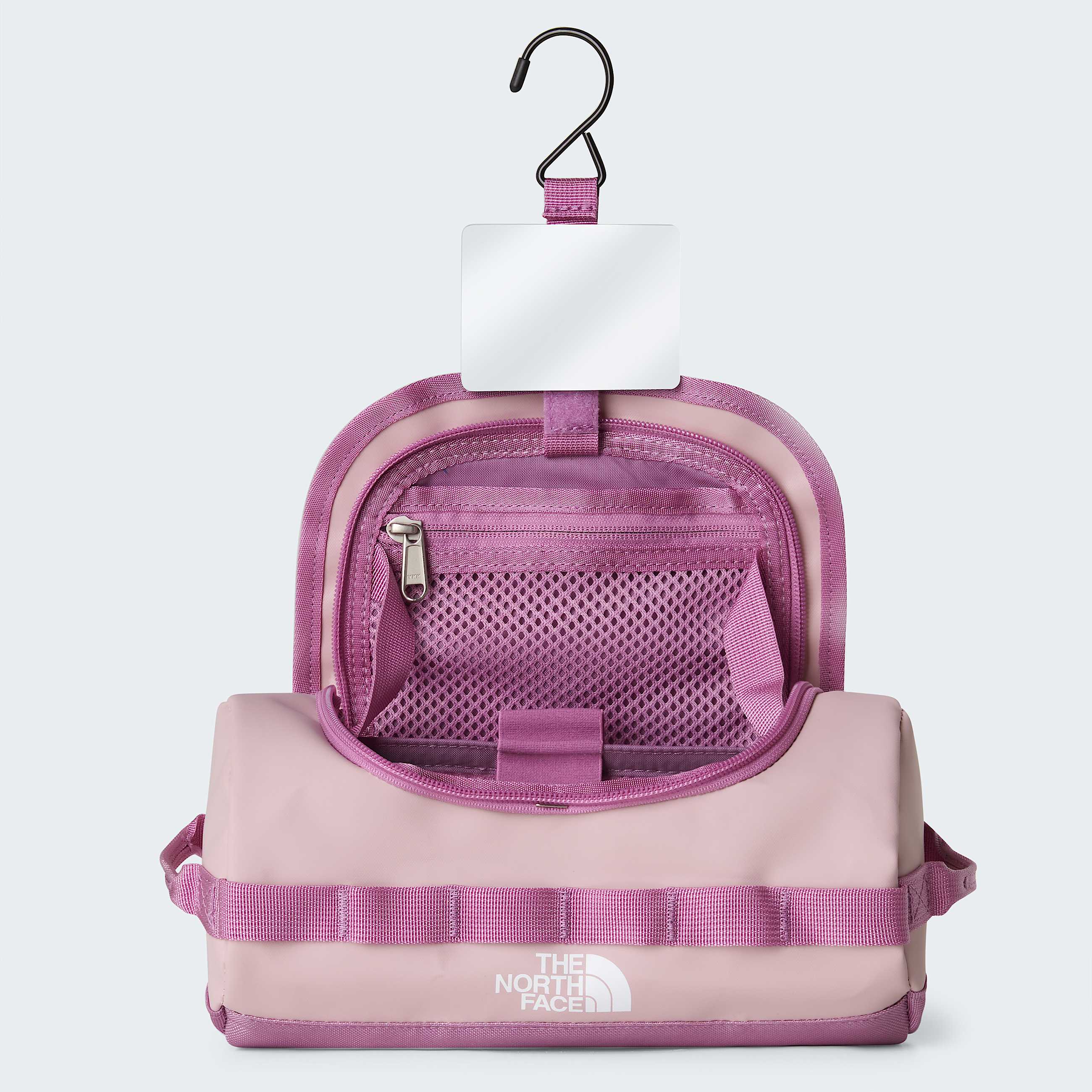 Base Camp Travel Washbag  Small TNF Metal PinkHushed Lavender ALT2