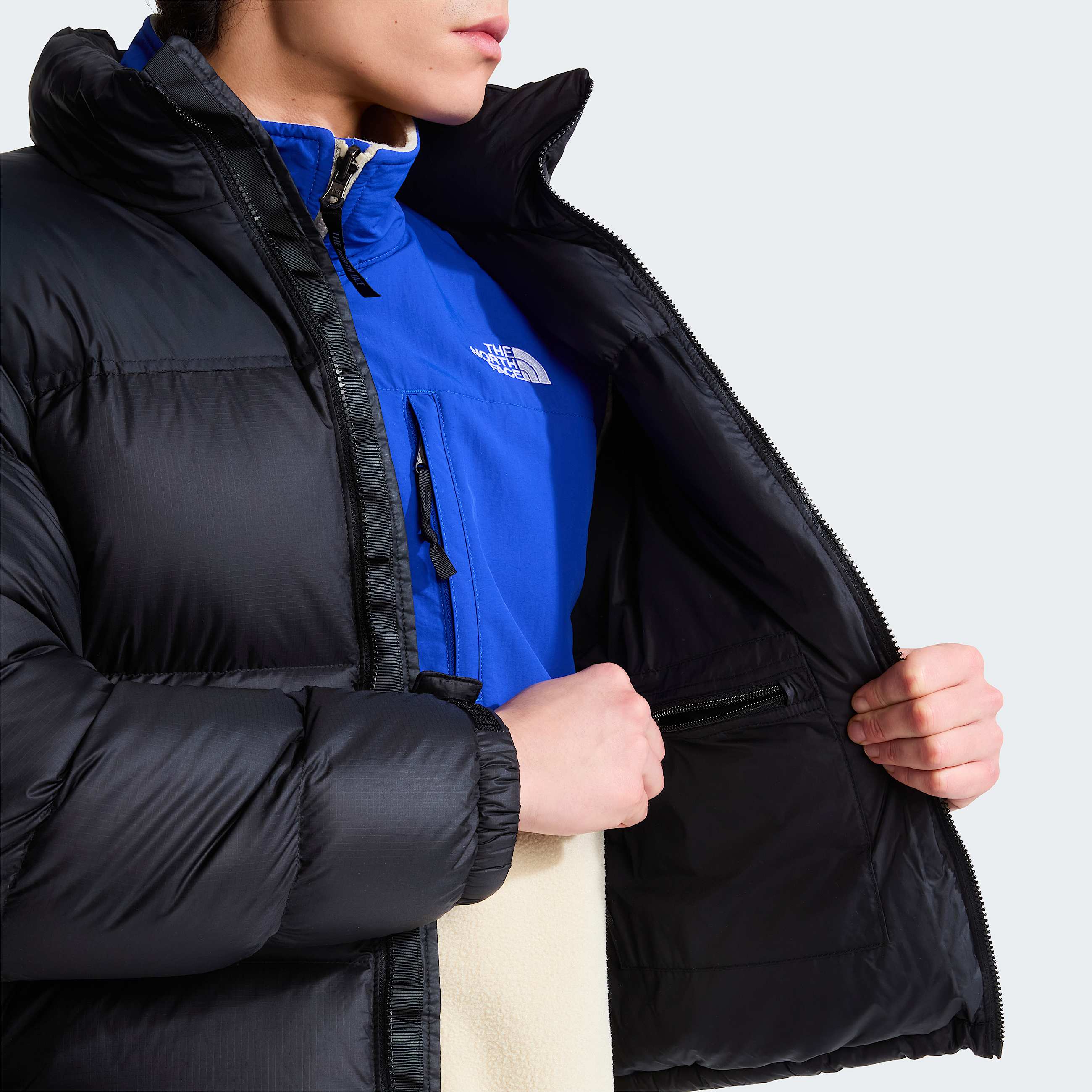 Mens 1996 Retro Nuptse Jacket TNF TNF BlackNPFR ALT9