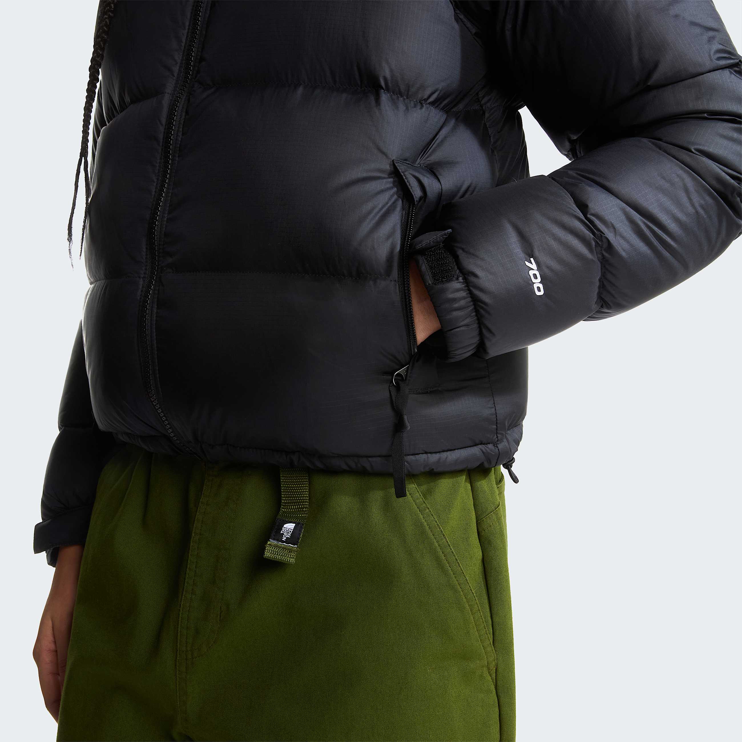 Womens 1996 Retro Nuptse Jacket TNF TNF BlackRecycled Down ALT6