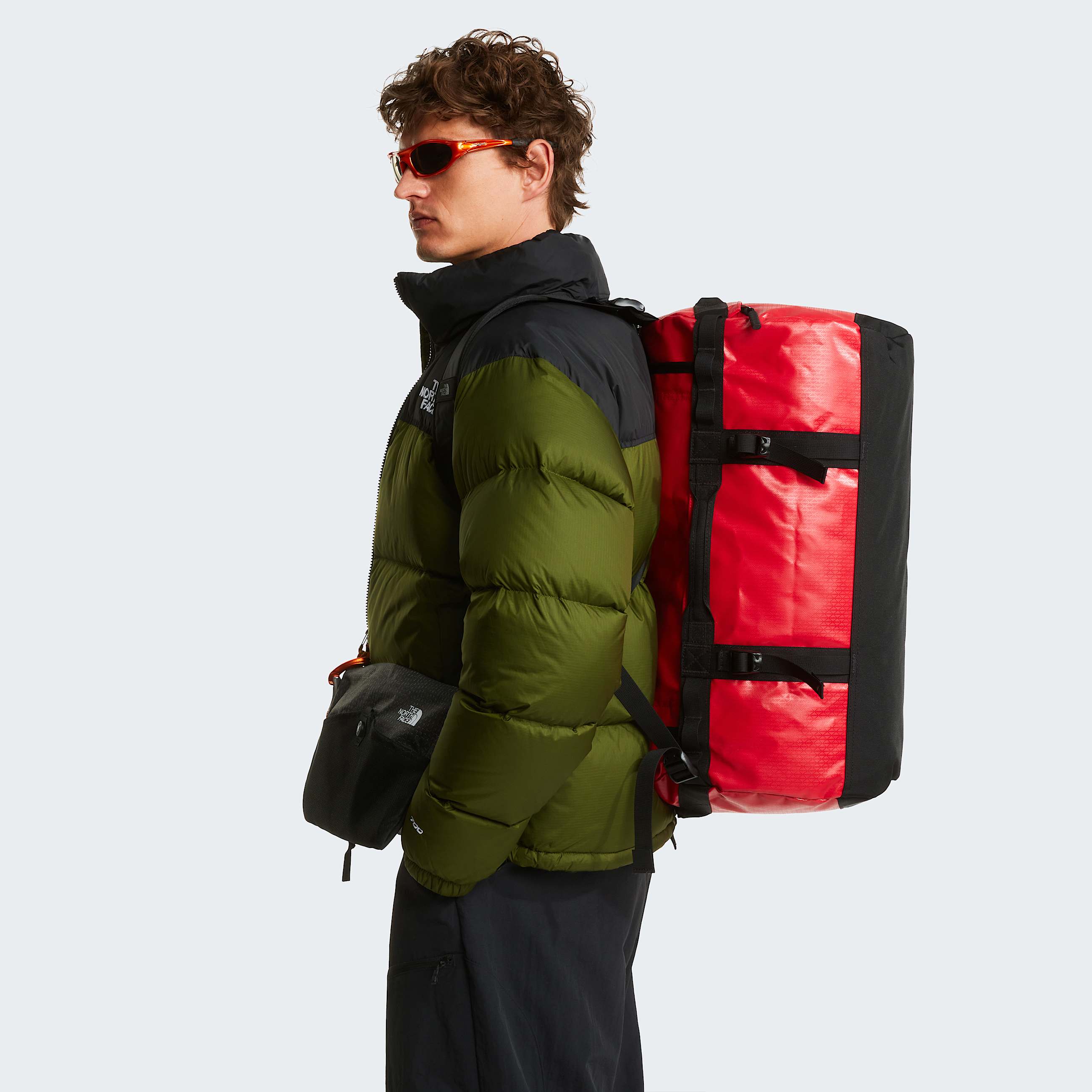 Base Camp Duffel 50L  Small TNF TNF RedTNF BlackNPF ALT1