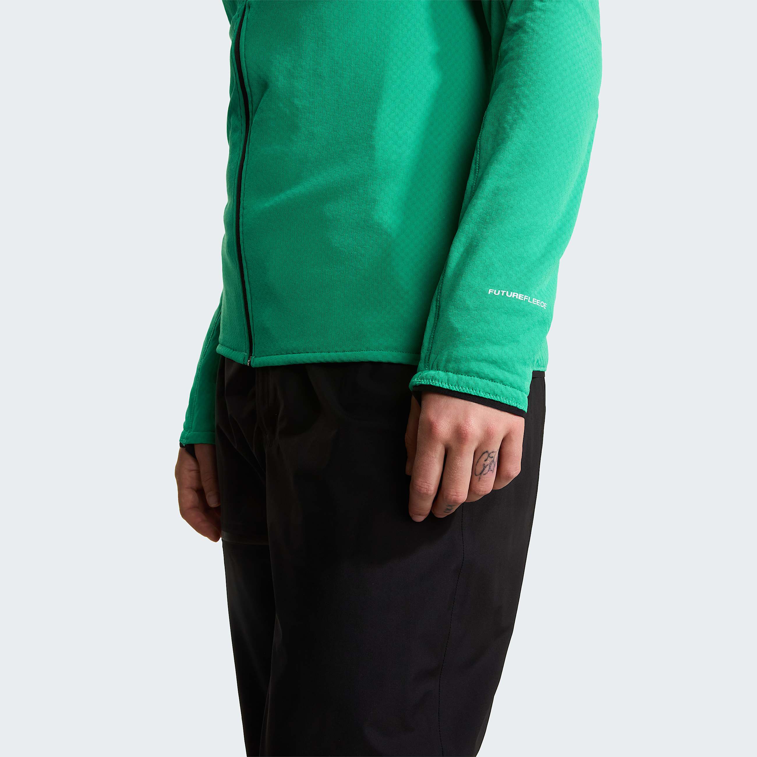 Womens Summit Series FUTUREFLEECE Hooded Jacket TNF Nebula Green ALT7