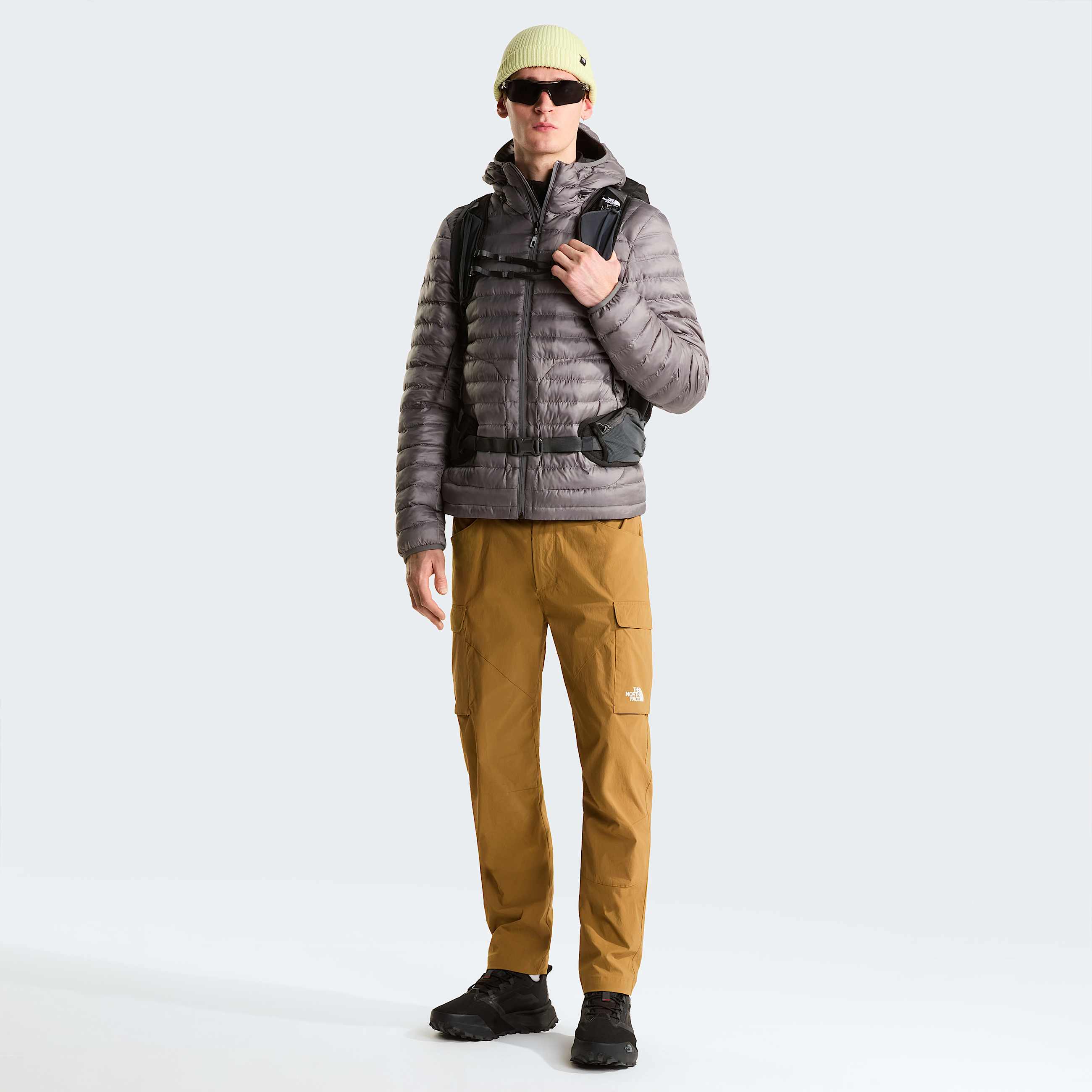 Huilajas met capuchon met synthetische isolatie voor heren TNF Smoked Pearl ALT1
