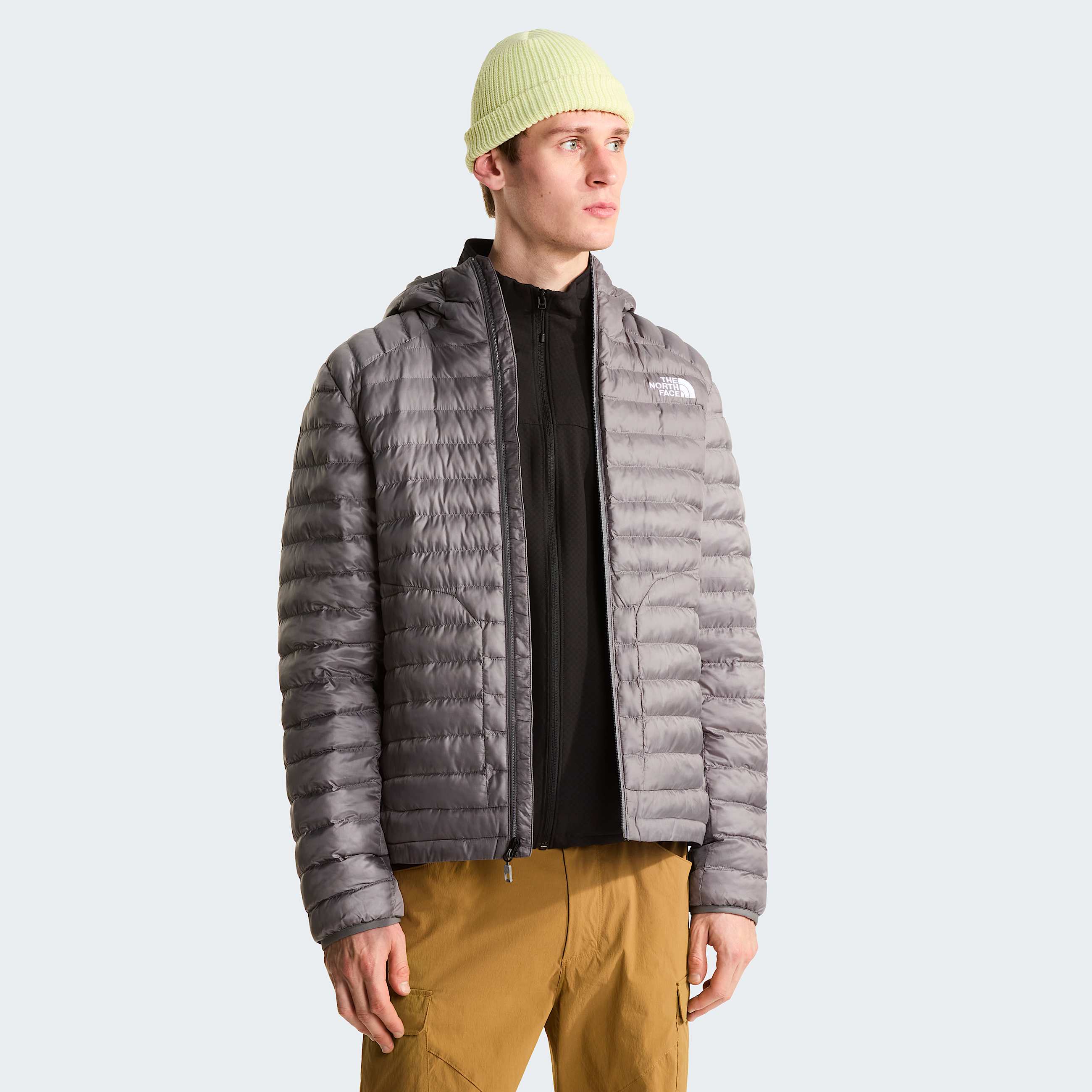 Huilajas met capuchon met synthetische isolatie voor heren TNF Smoked Pearl ALT4
