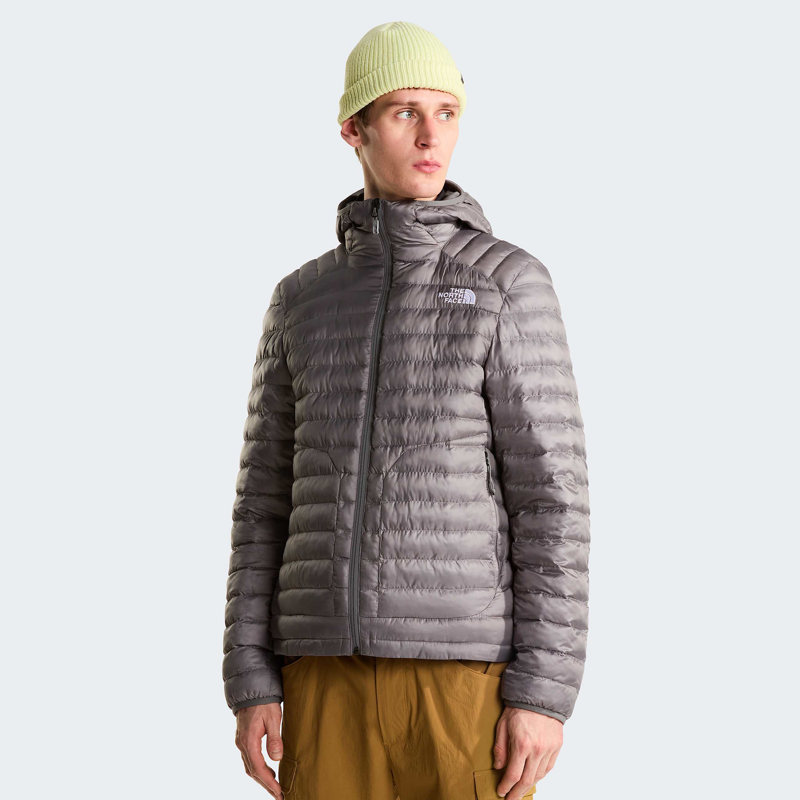 Huilajas met capuchon met synthetische isolatie voor heren TNF Smoked Pearl HERO