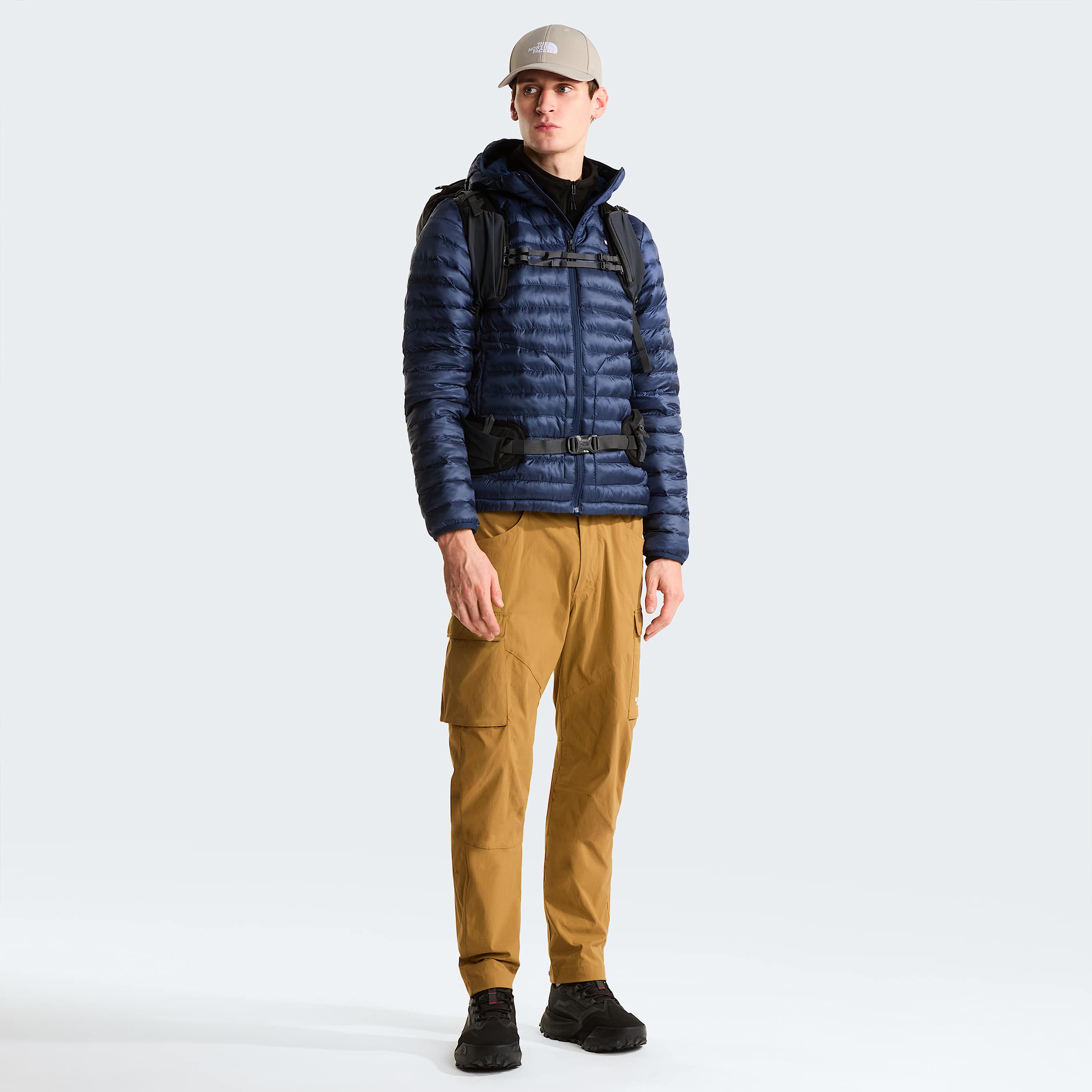 Mens Huila Synthetic Insulation Hooded Jacket TNF Summit Navy ALT1
