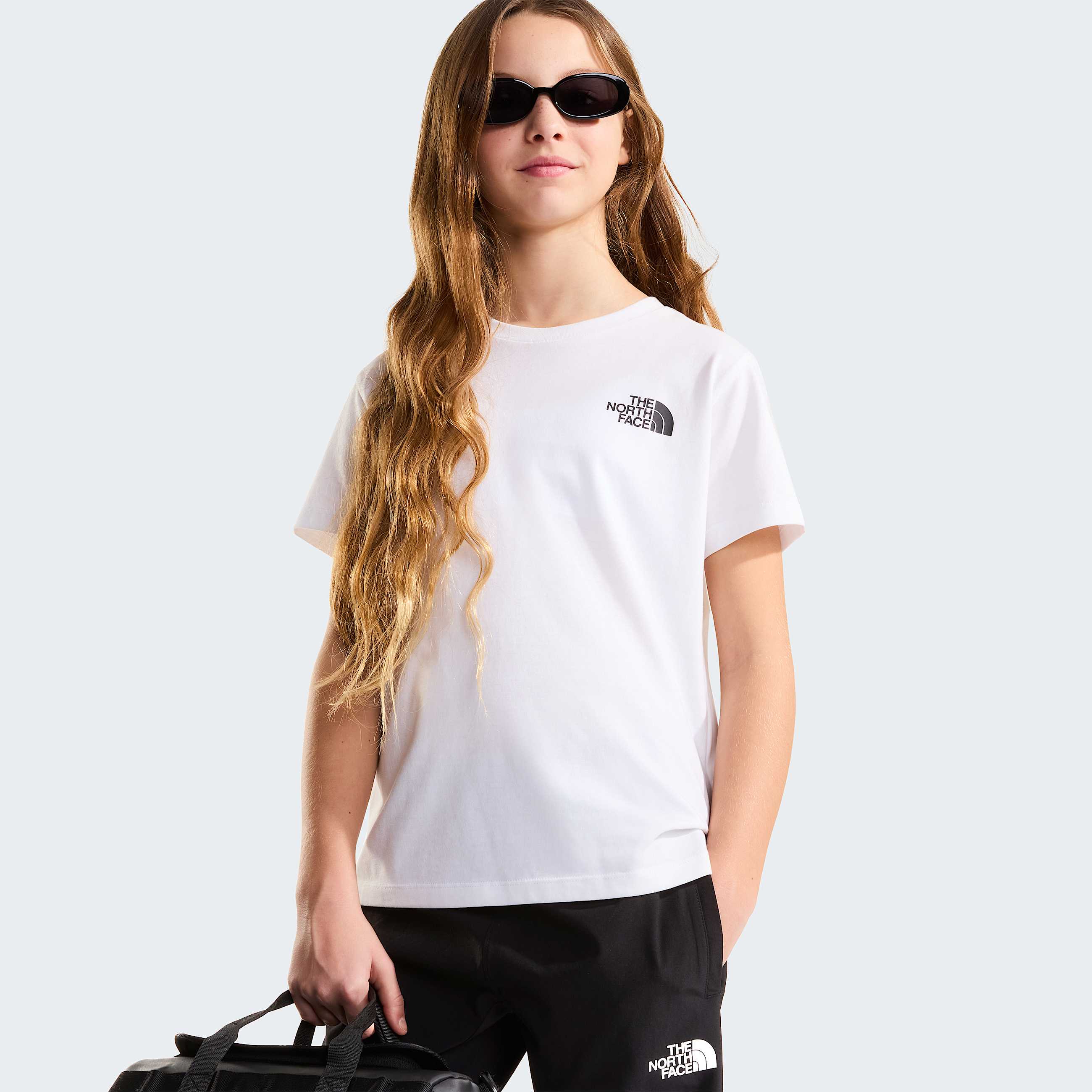 Teens Simple Dome TShirt TNF TNF White ALT9