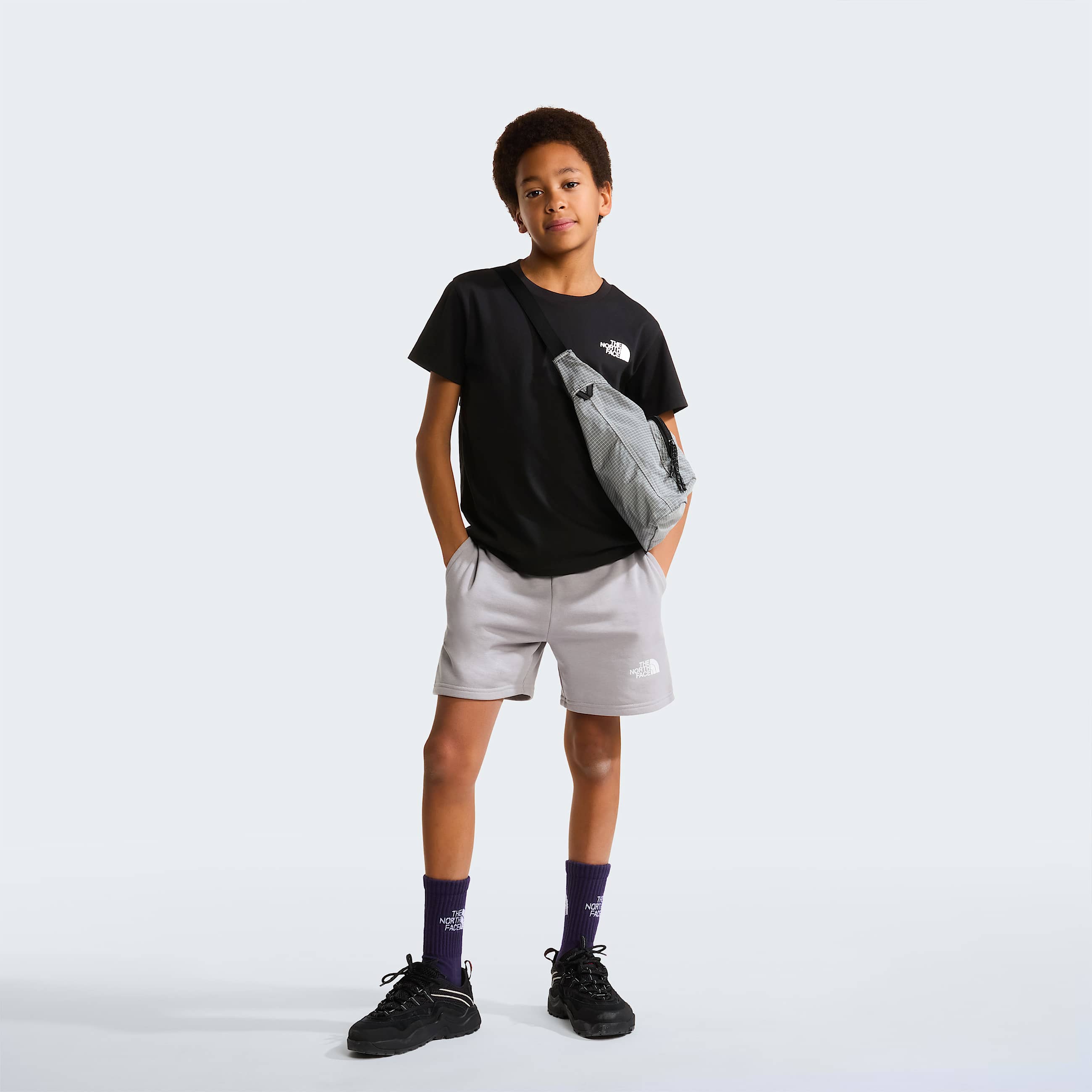 Teens Simple Dome TShirt TNF TNF Black ALT1