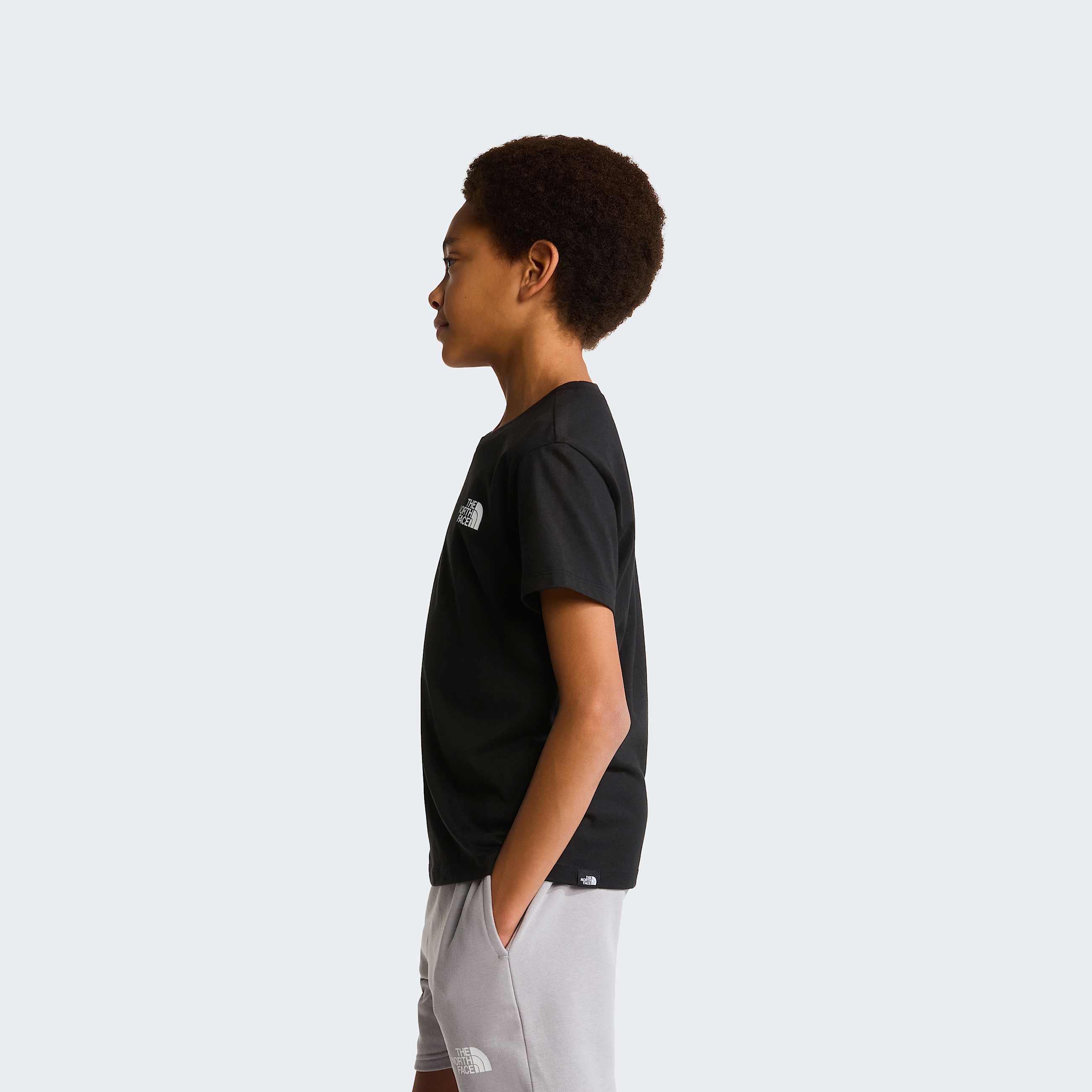 Teens Simple Dome TShirt TNF TNF Black ALT2