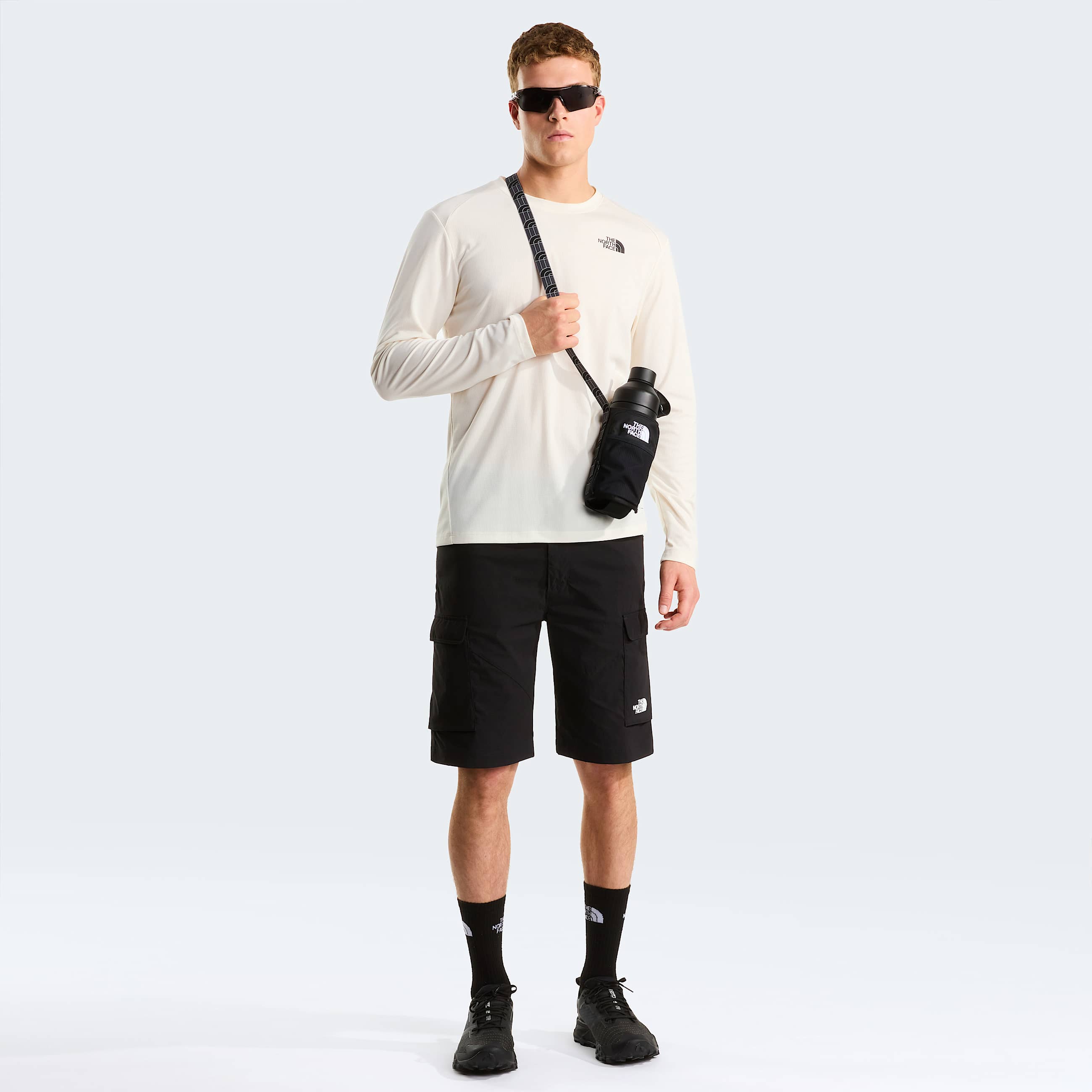 Tshirt a maniche lunghe Shadow da uomo TNF White Dune ALT1