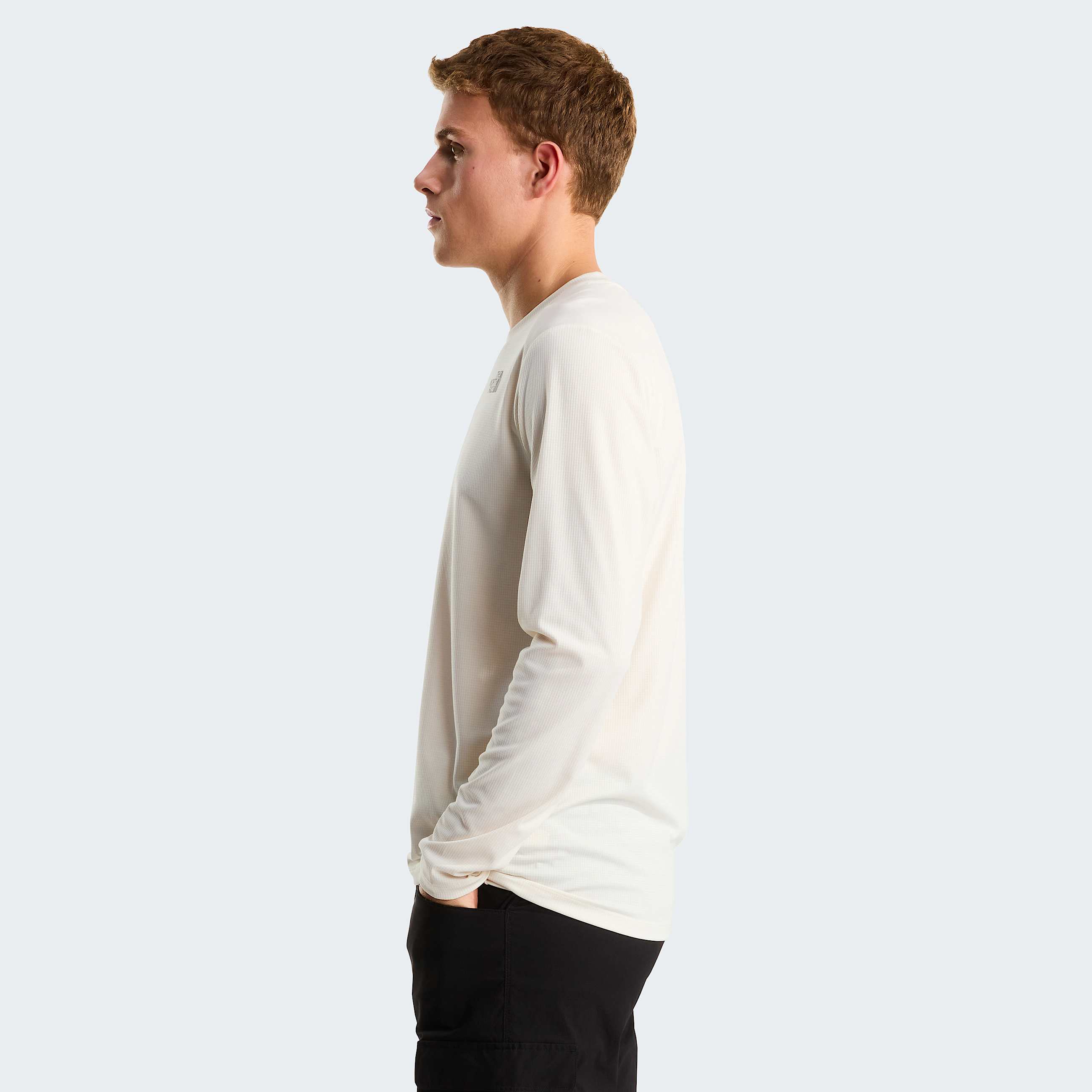 Tshirt a maniche lunghe Shadow da uomo TNF White Dune ALT2