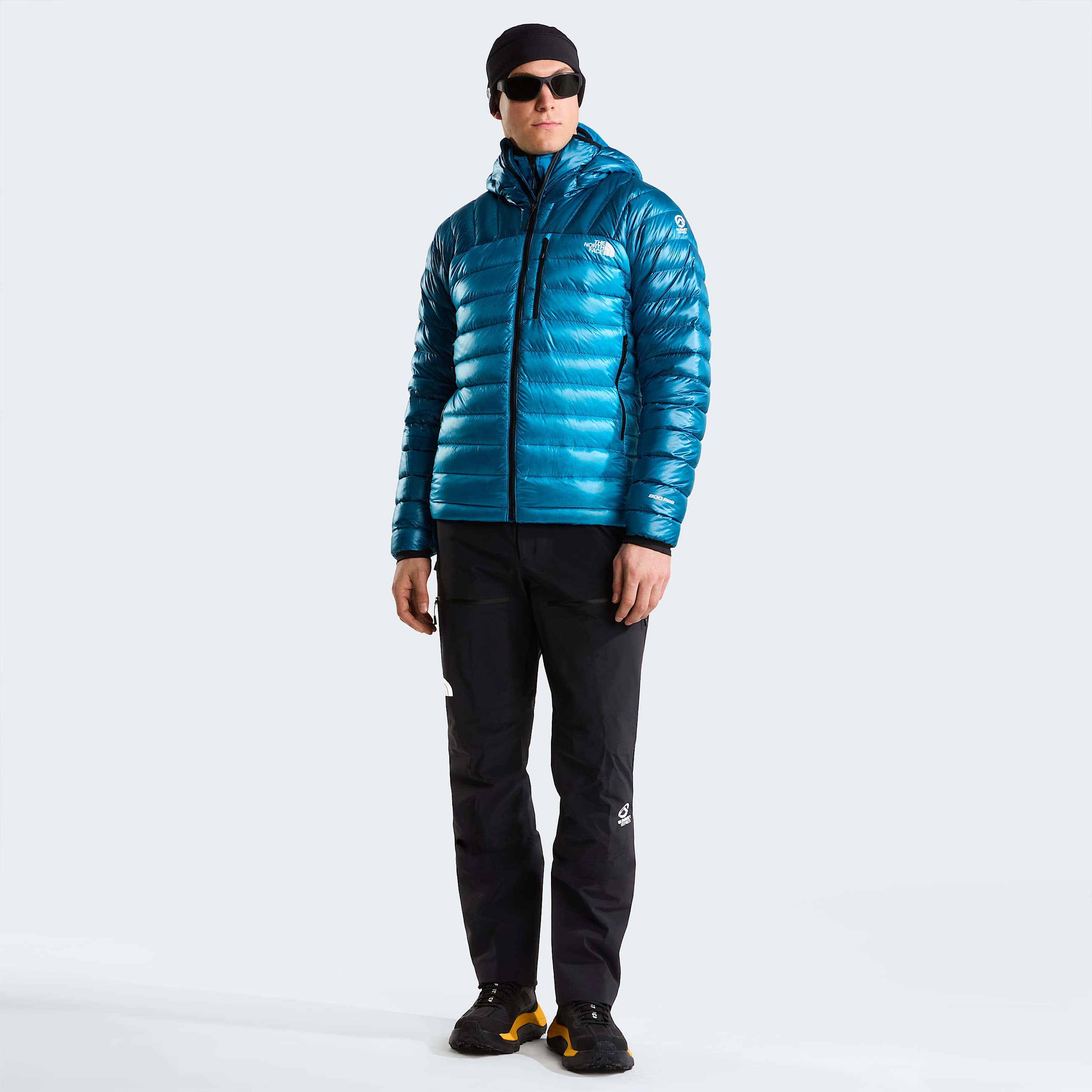 Mens Summit Breithorn Hooded Down Jacket TNF Meridian BlueDusk Blue ALT1