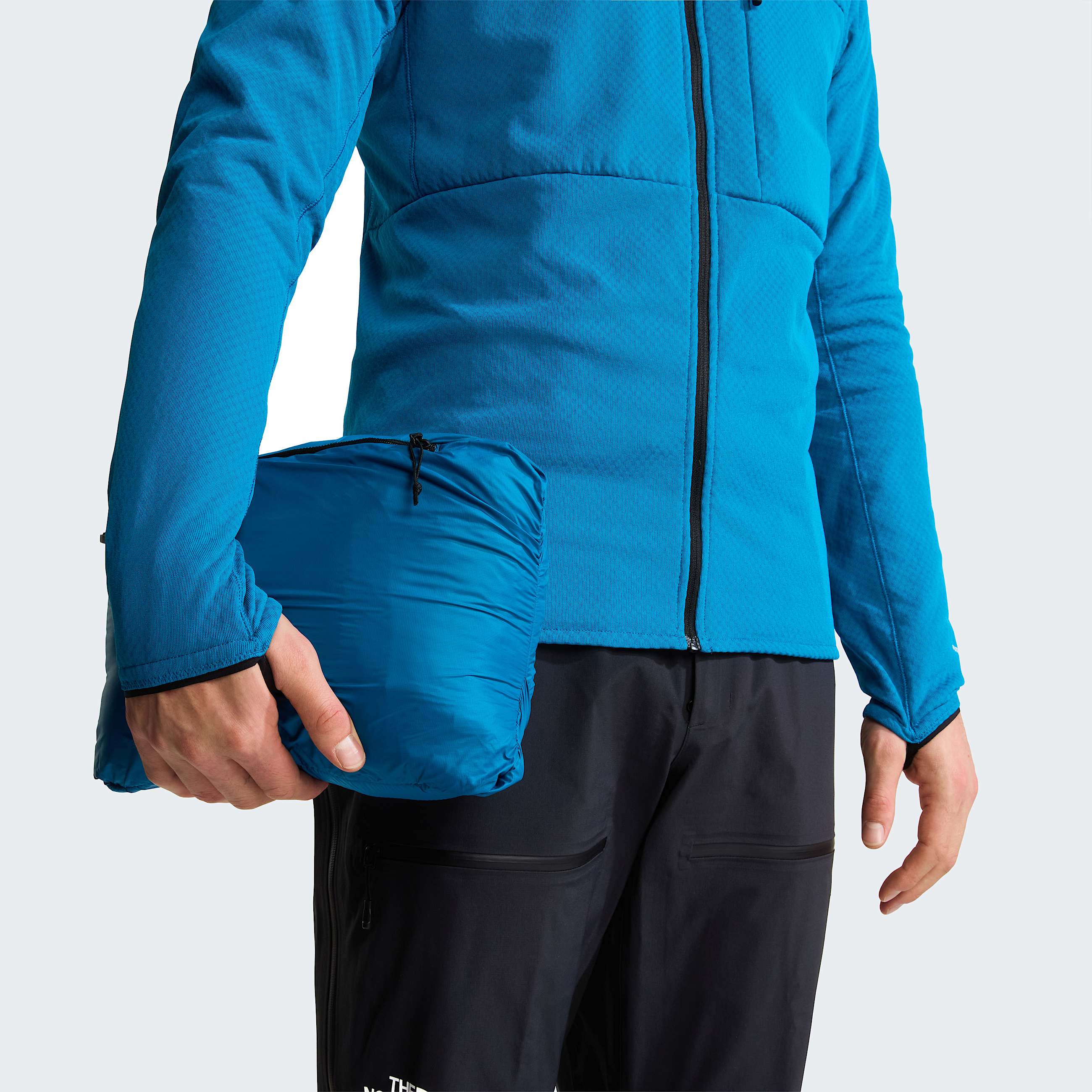 Mens Summit Breithorn Hooded Down Jacket TNF Meridian BlueDusk Blue ALT11