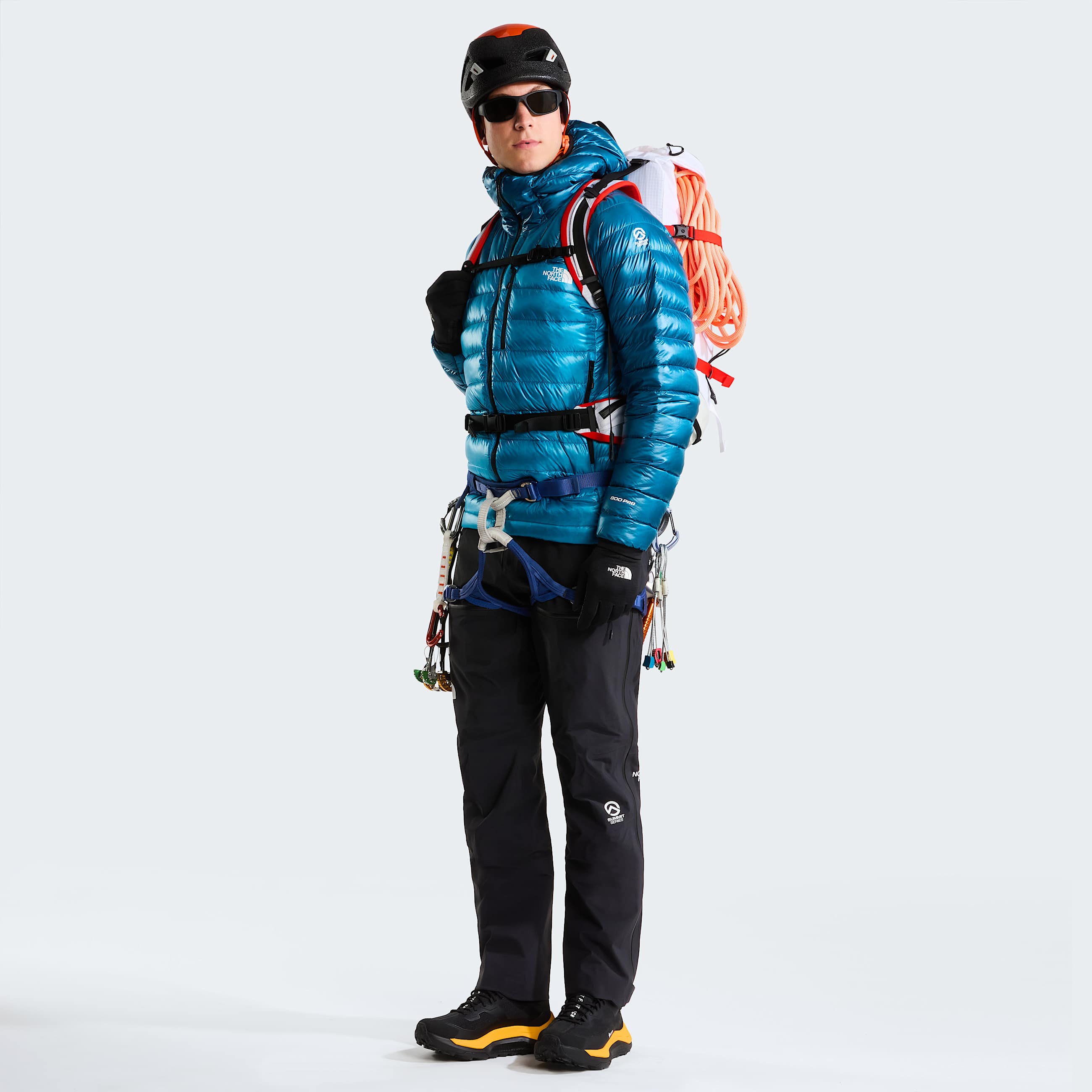 Mens Summit Breithorn Hooded Down Jacket TNF Meridian BlueDusk Blue ALT5
