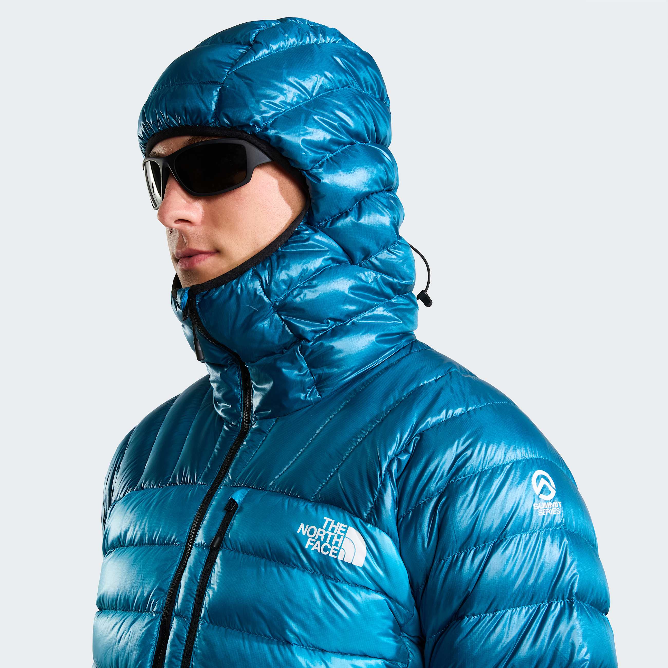 Mens Summit Breithorn Hooded Down Jacket TNF Meridian BlueDusk Blue ALT6