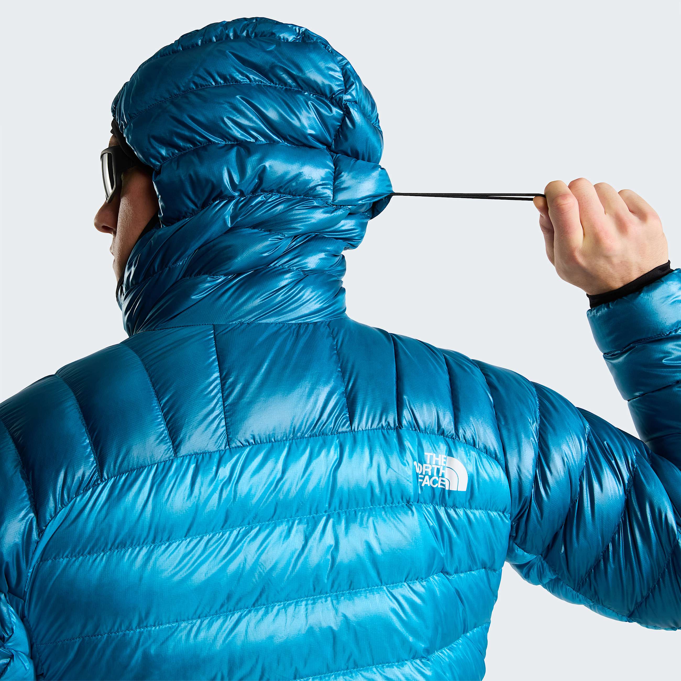 Mens Summit Breithorn Hooded Down Jacket TNF Meridian BlueDusk Blue ALT7