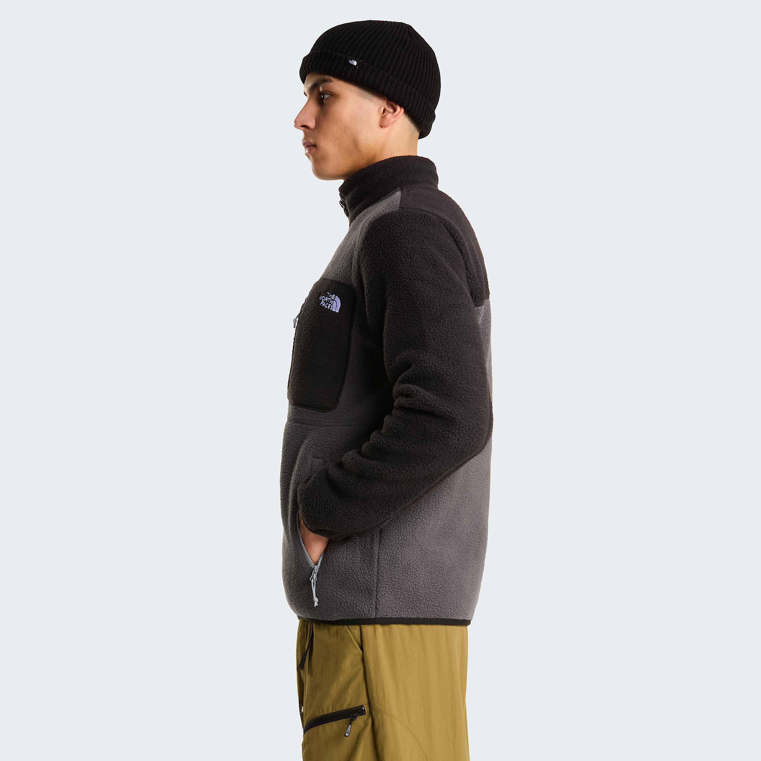 Yumiorifleecejas met volledige rits voor heren TNF Anthracite GreyTNF BlackMonument Grey ALT2