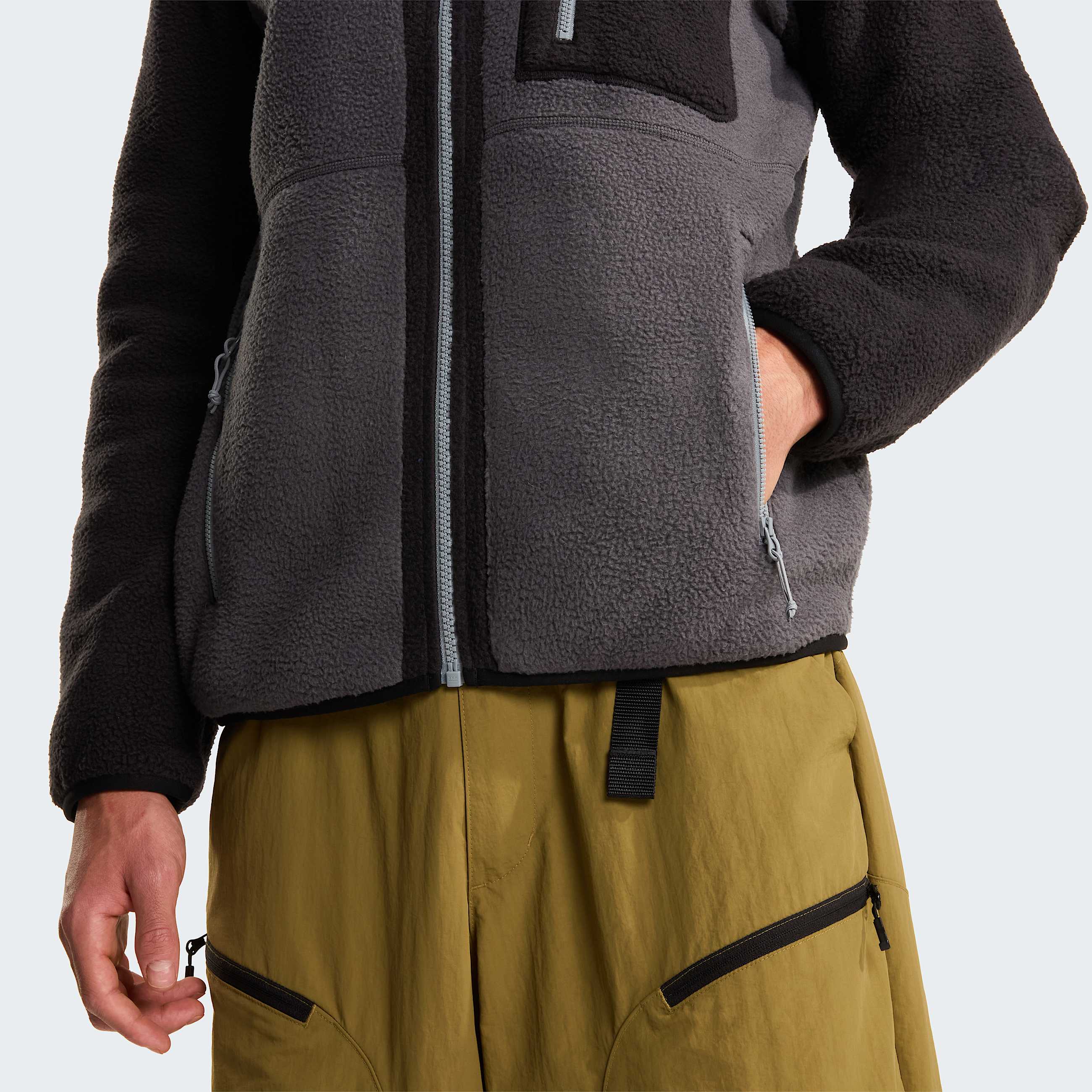 Yumiorifleecejas met volledige rits voor heren TNF Anthracite GreyTNF BlackMonument Grey ALT6