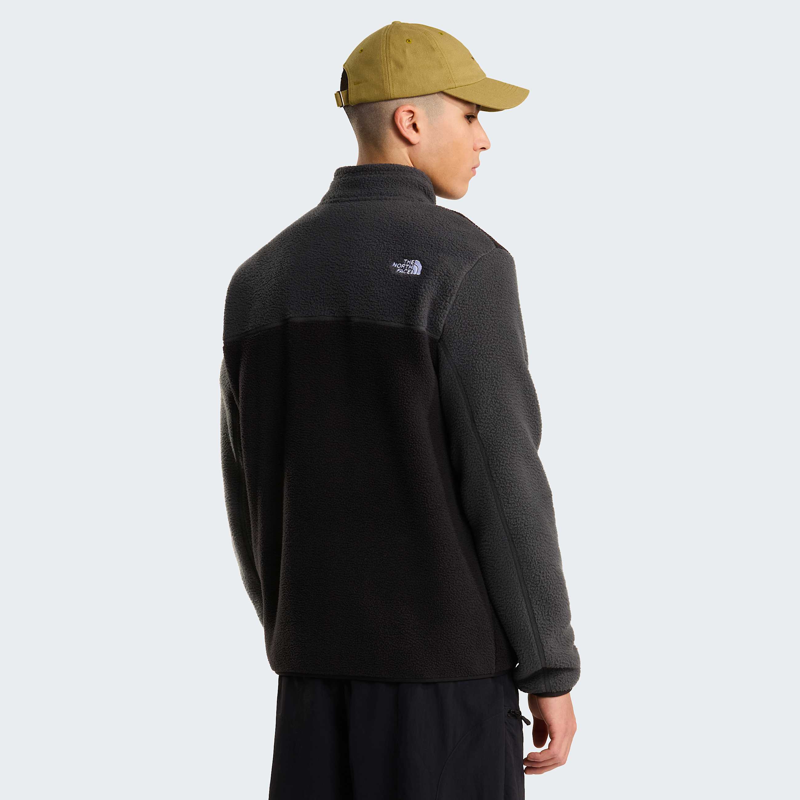 Yumiorifleecejas met kwartrits voor heren TNF TNF BlackAsphalt GreyMonument Grey ALT3
