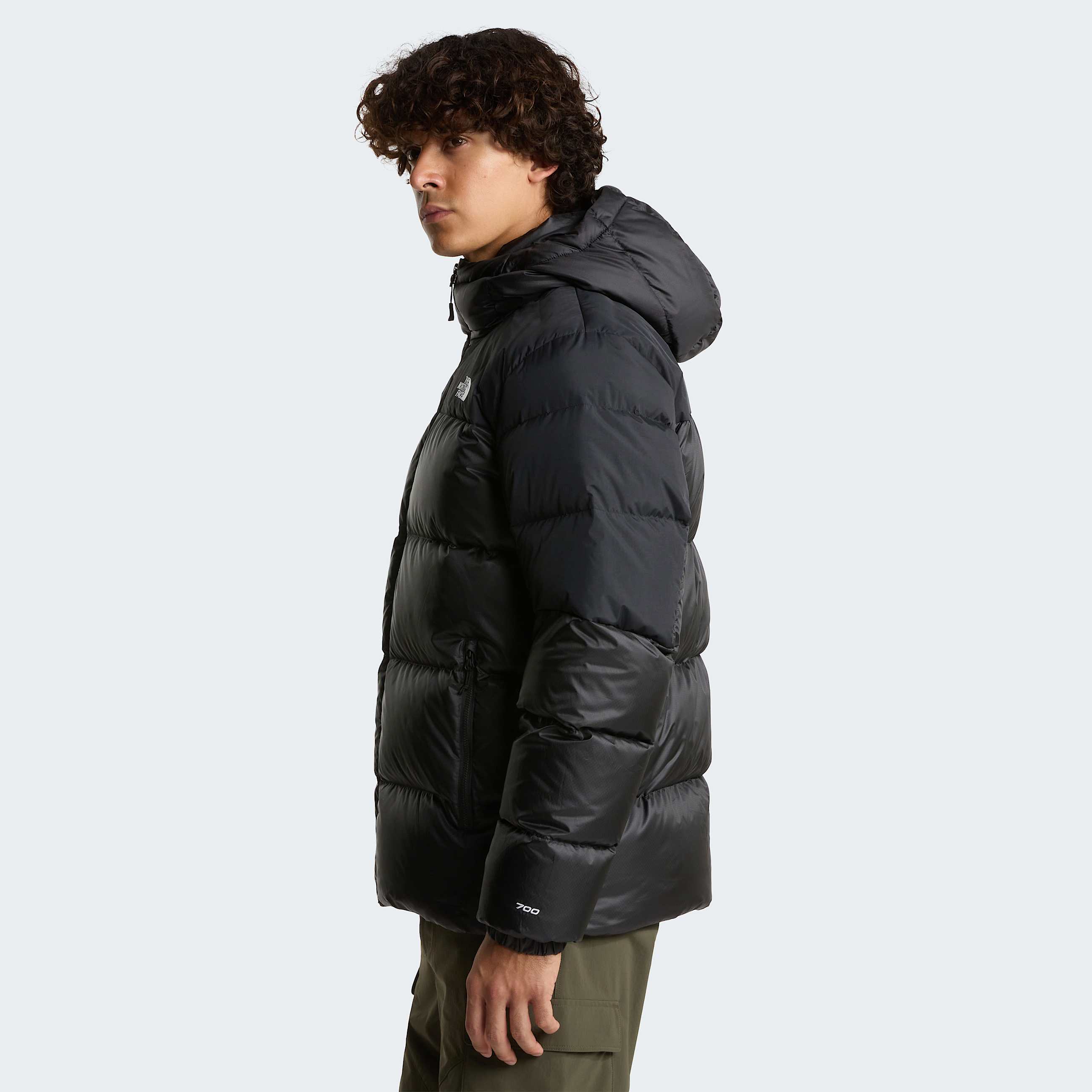 Mens Diablo Down 20 Hooded Jacket TNF TNF Black HeatherTNF BlackRecycled Down ALT2
