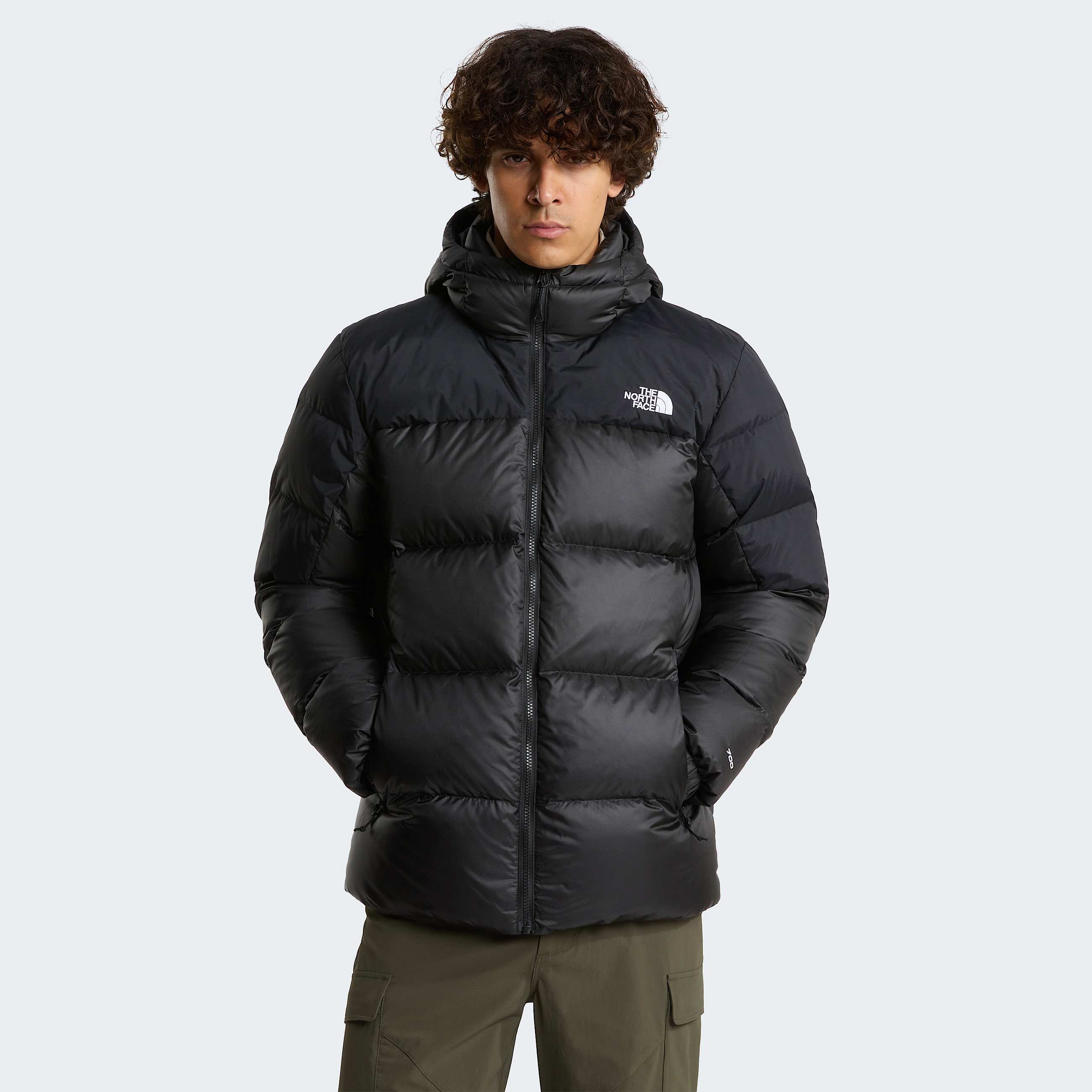 Mens Diablo Down 20 Hooded Jacket TNF TNF Black HeatherTNF BlackRecycled Down HERO