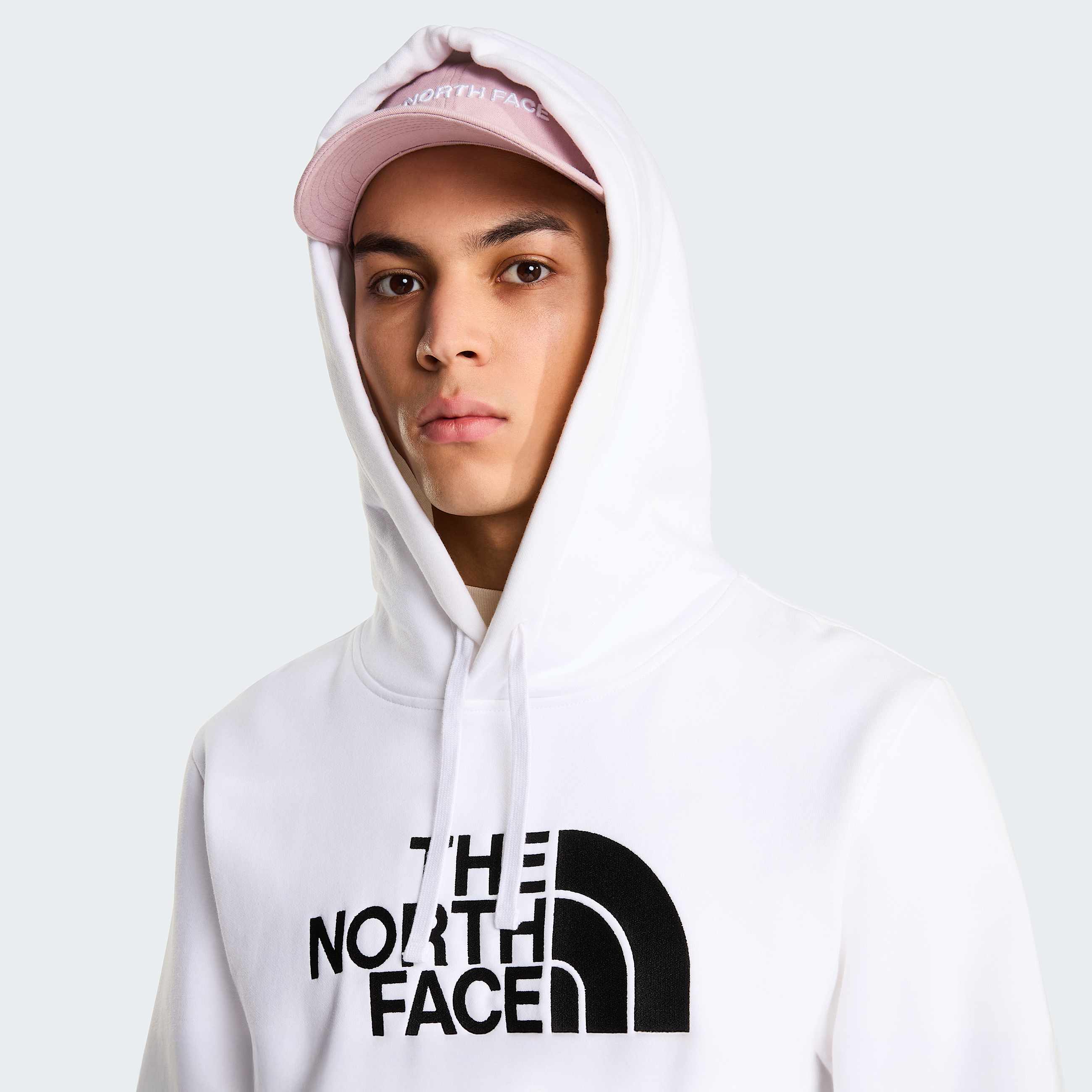 Mens Drew Peak Hoodie TNF TNF WhiteTNF Black ALT4