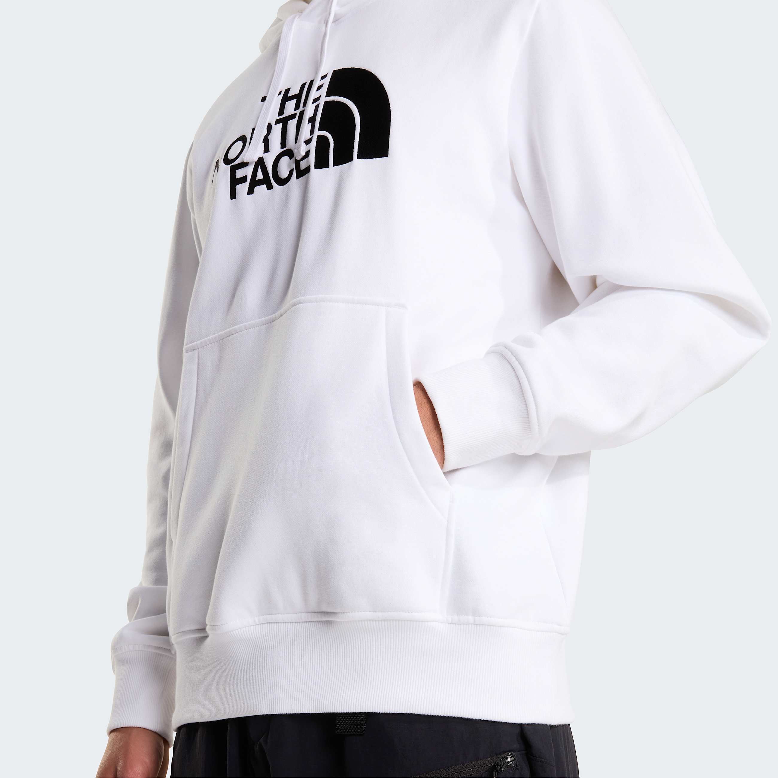 Mens Drew Peak Hoodie TNF TNF WhiteTNF Black ALT5