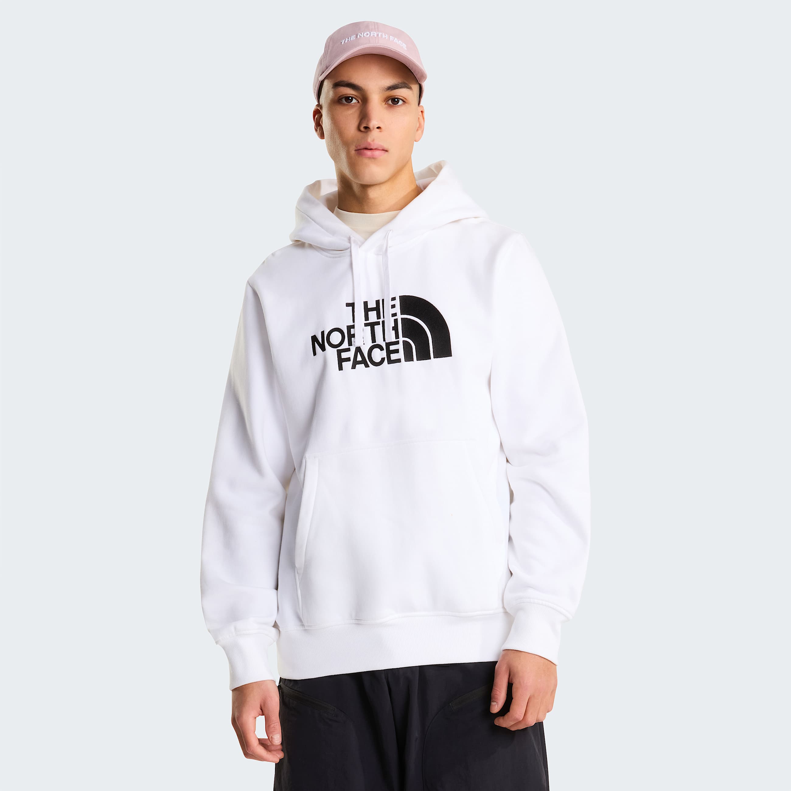 Mens Drew Peak Hoodie TNF TNF WhiteTNF Black HERO